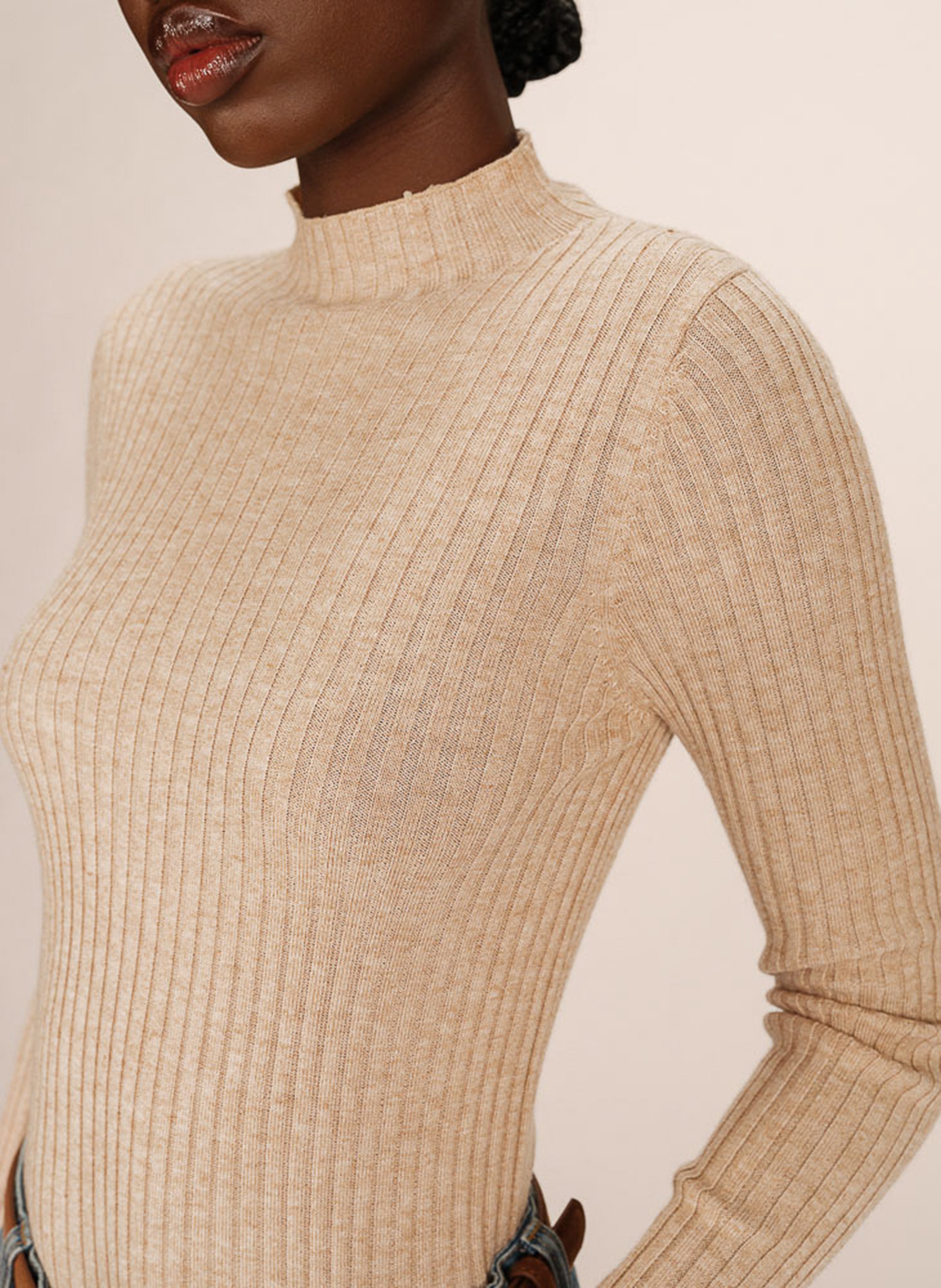 Elena high-neck sweater GRACE ET MILA Yellow
