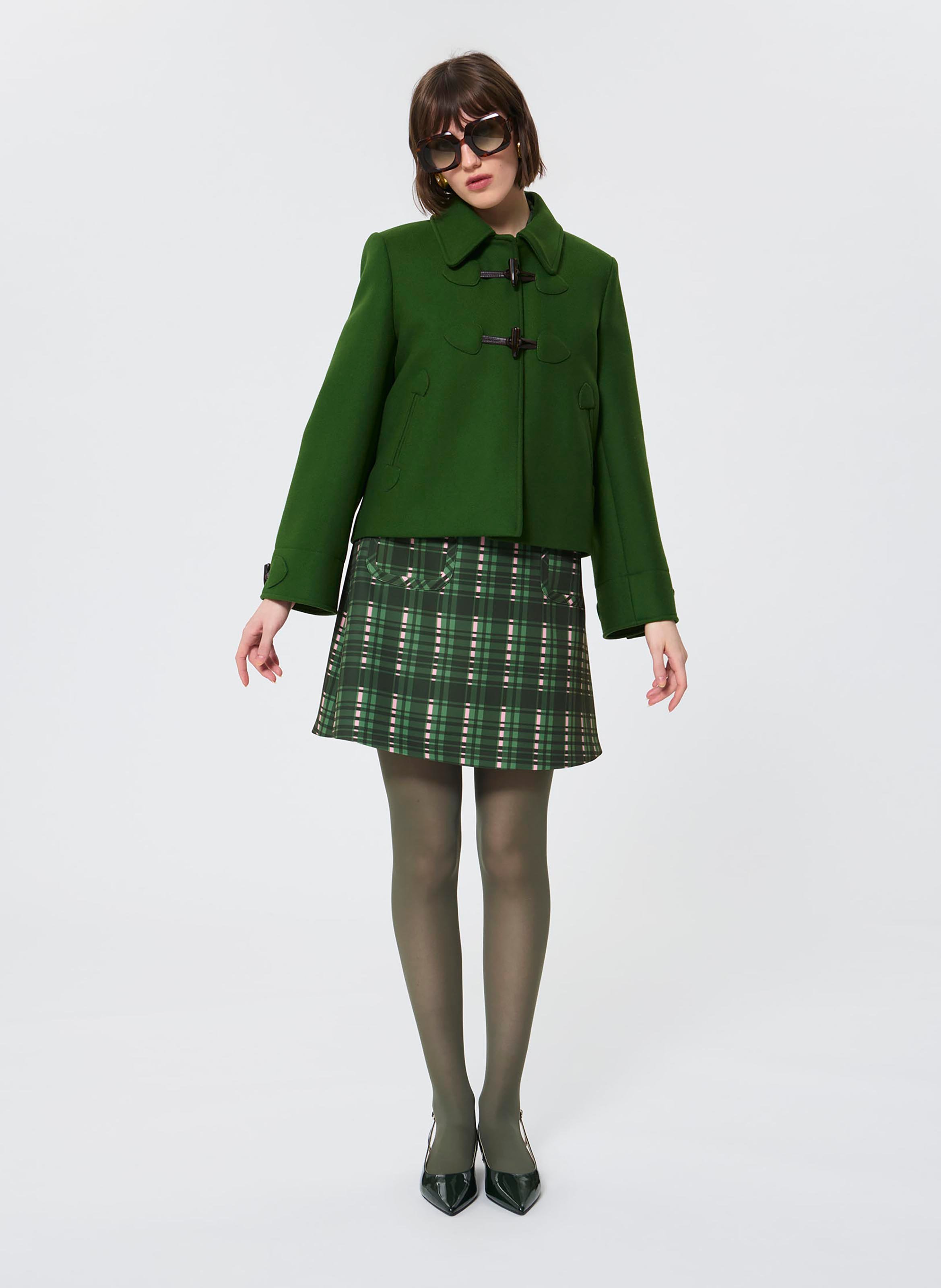 Cappotto corto monocolore in misto lana TARA JARMON