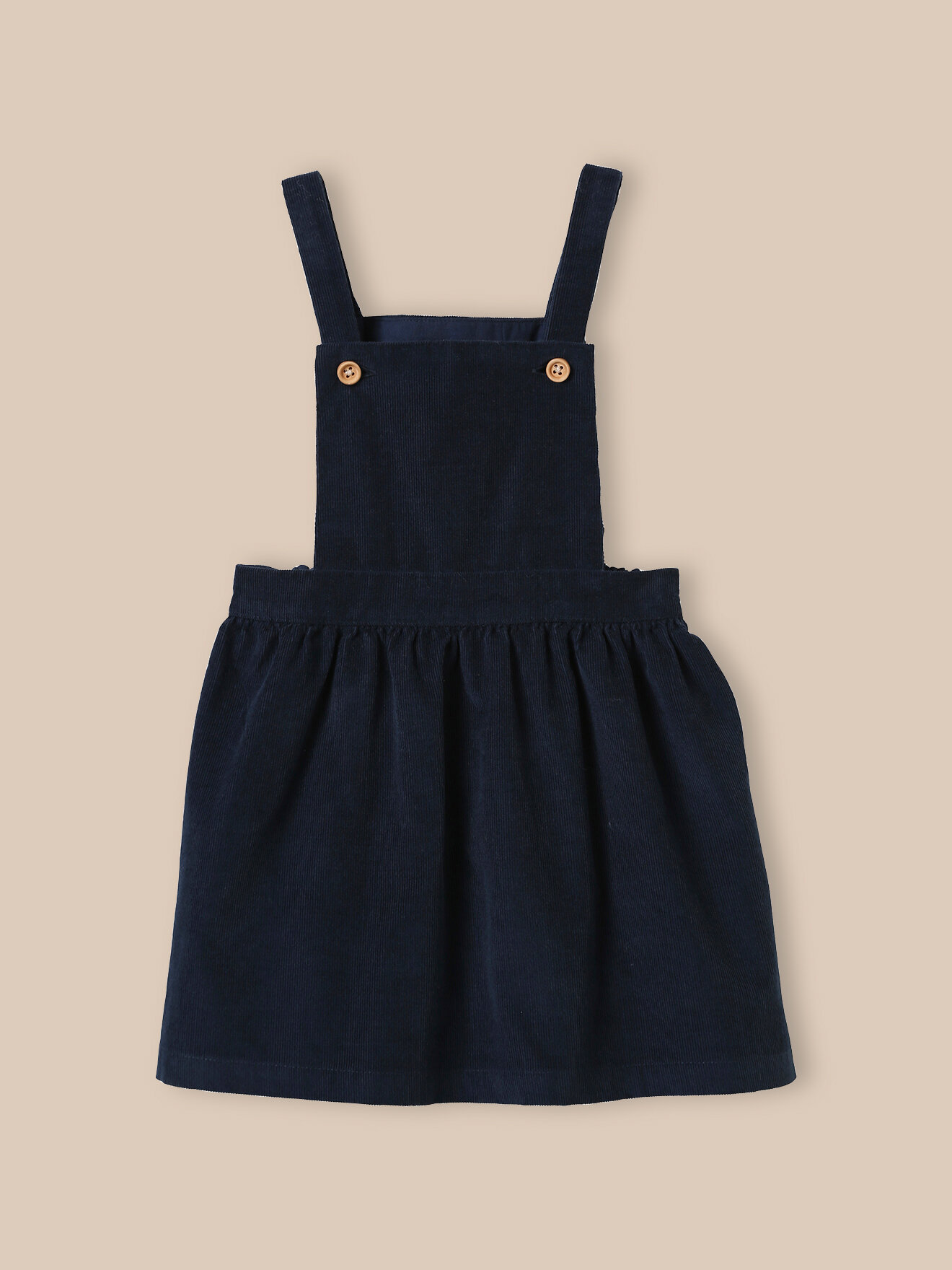 Velvet smock dress CYRILLUS Blue