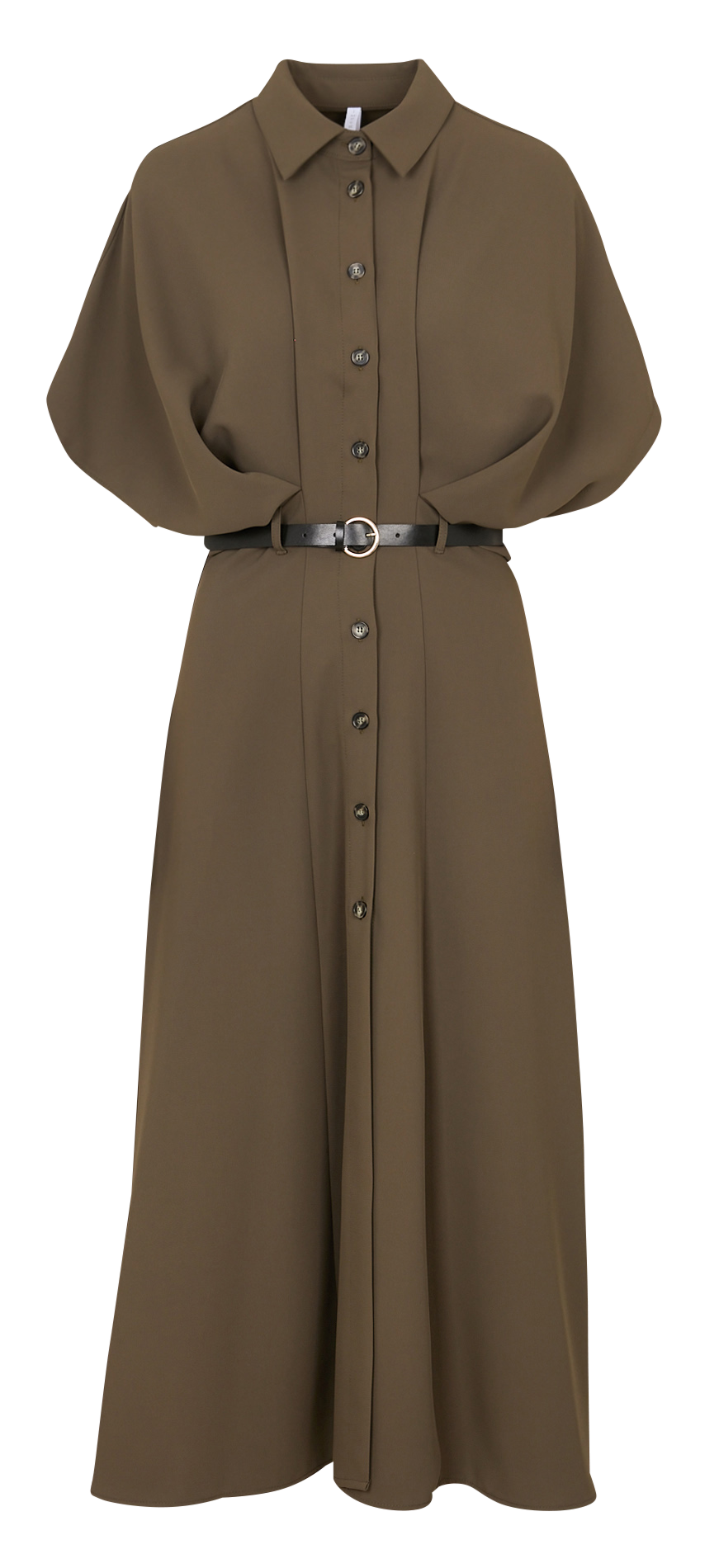 Robe longue col classique  IMPERIAL Kaki
