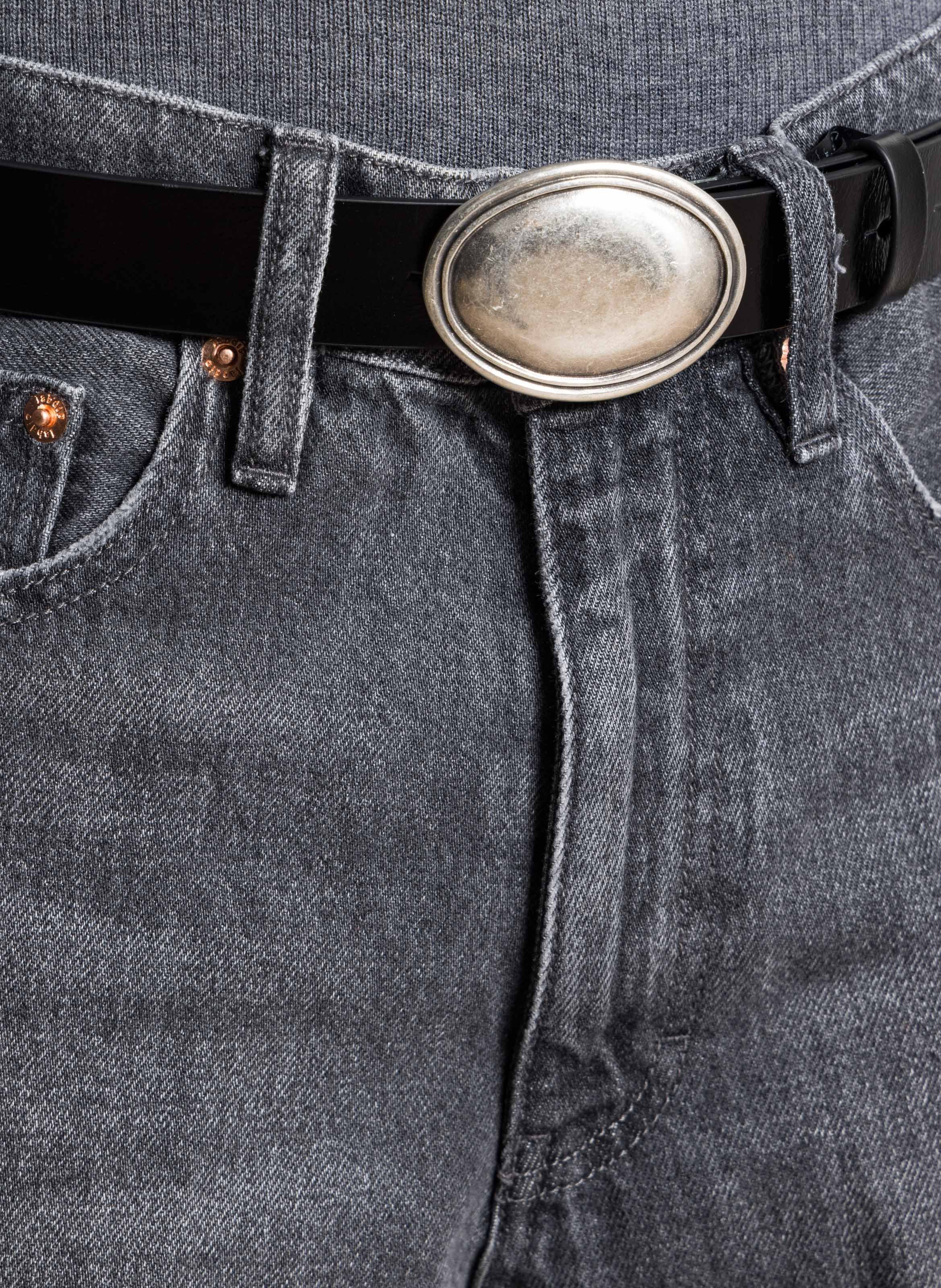 - Buckle closure. - Width: 3 cm.  IKKS Black