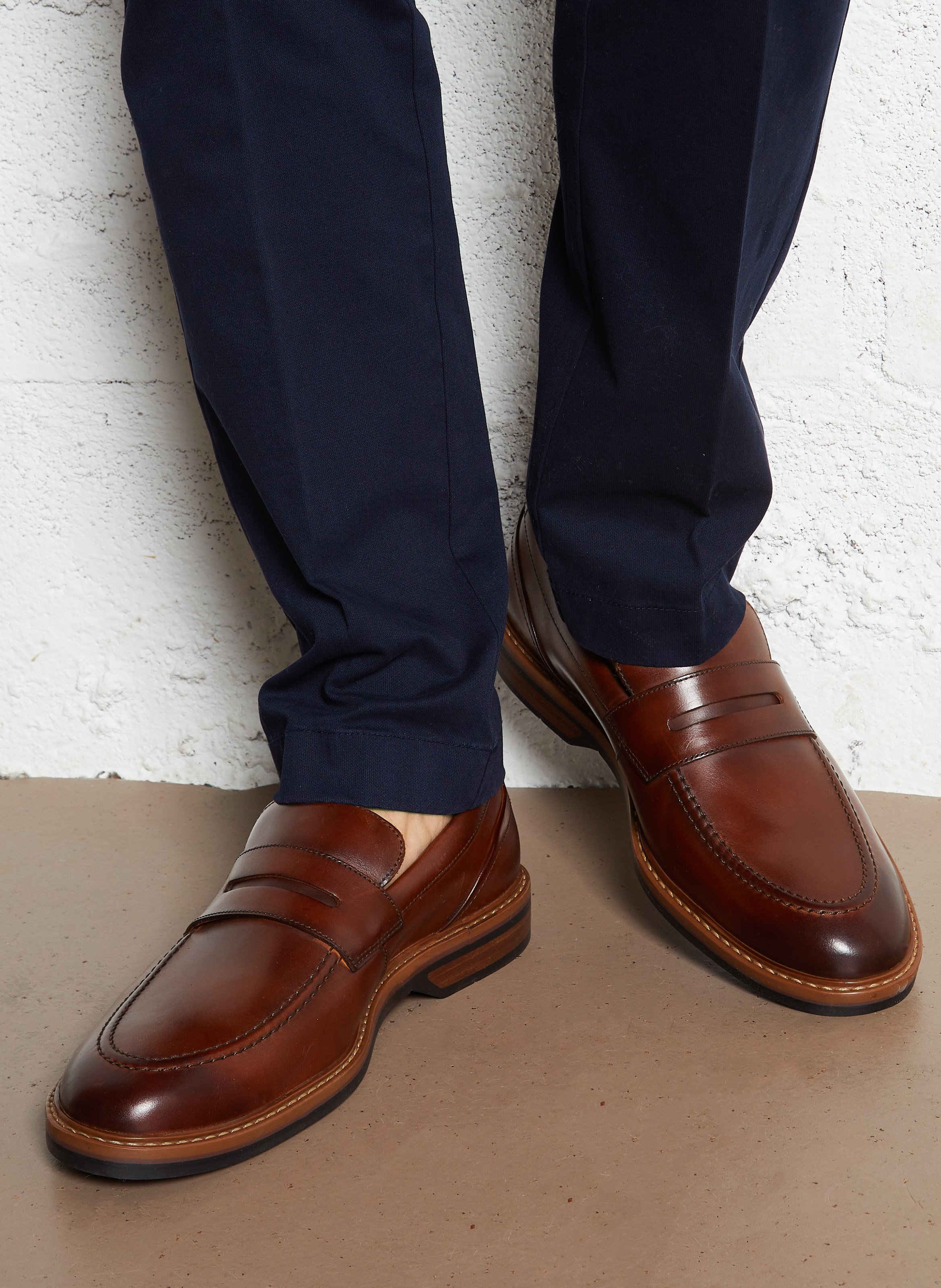 Mocassins en cuir CLARKS Marron