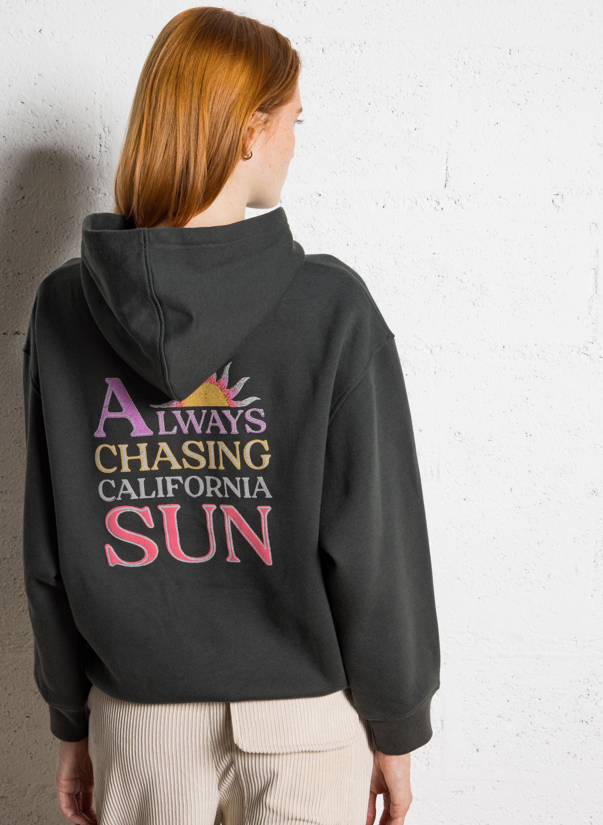 Sweat col rond en coton mélangé BANANA MOON Noir