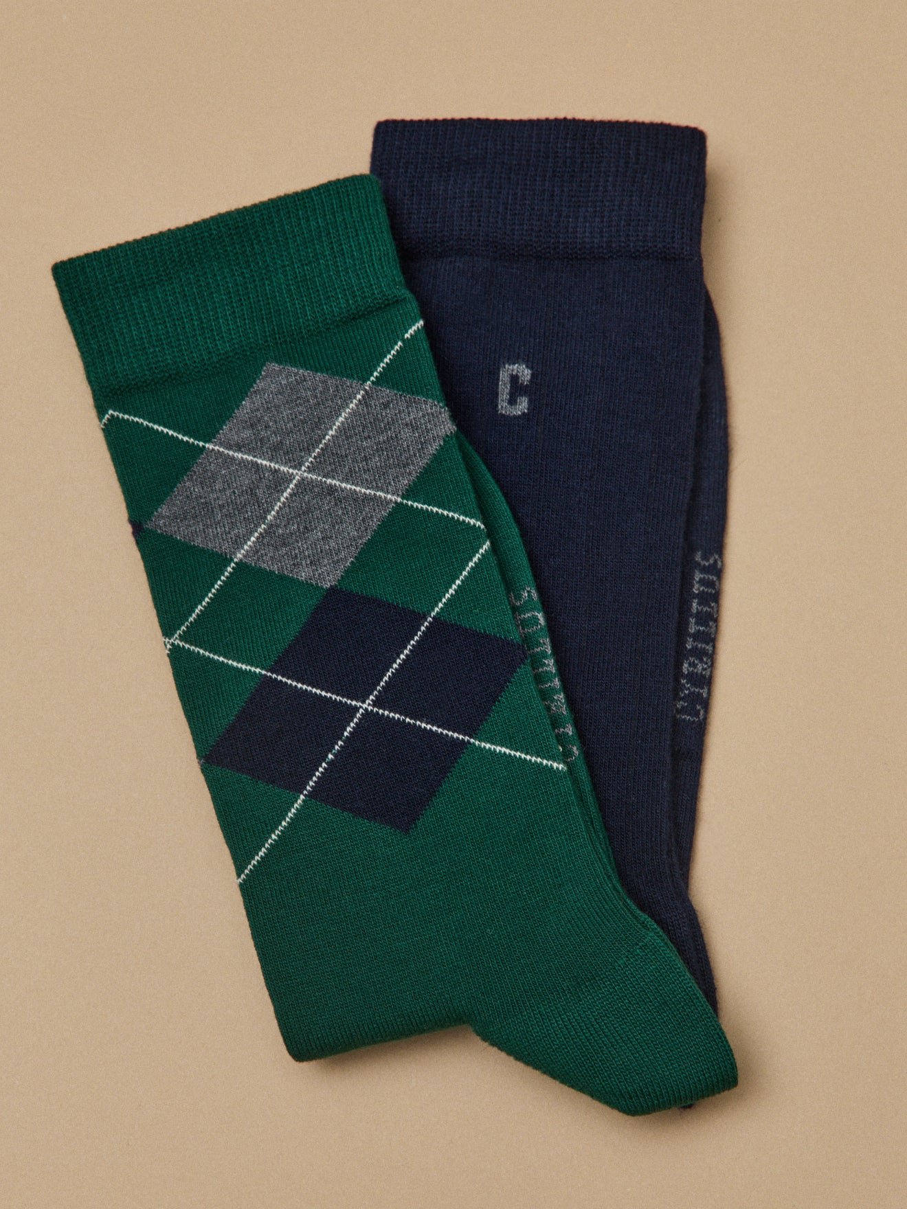 Plain Socks - set of 2 pairs - Cyrillus x Les 3 Tricoteurs CYRILLUS Green
