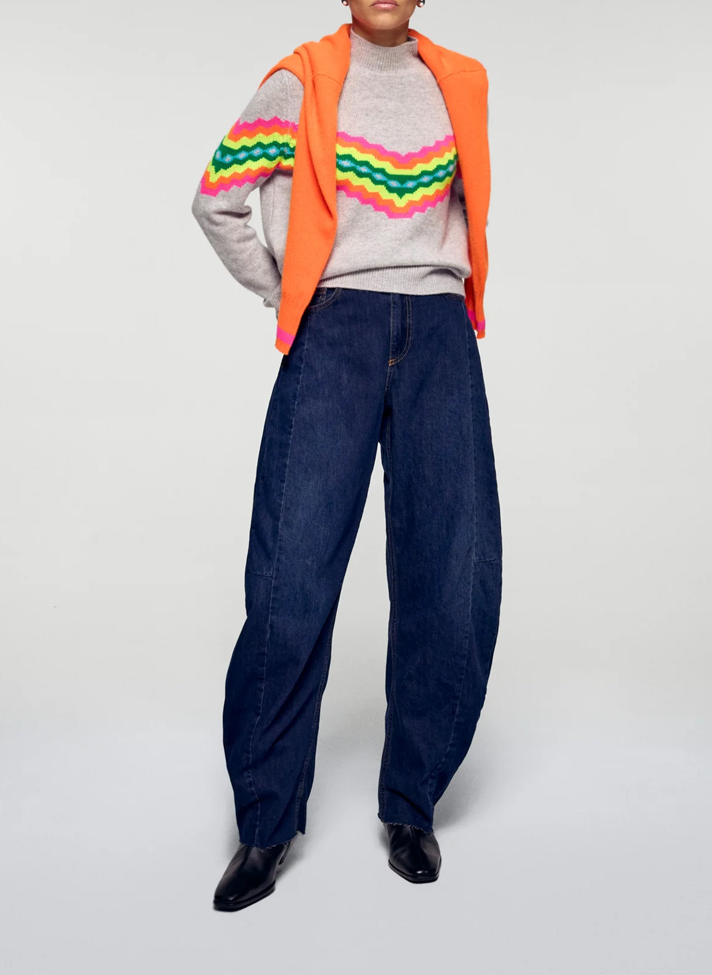 Cashmere polo neck sweater FROM FUTURE Grey