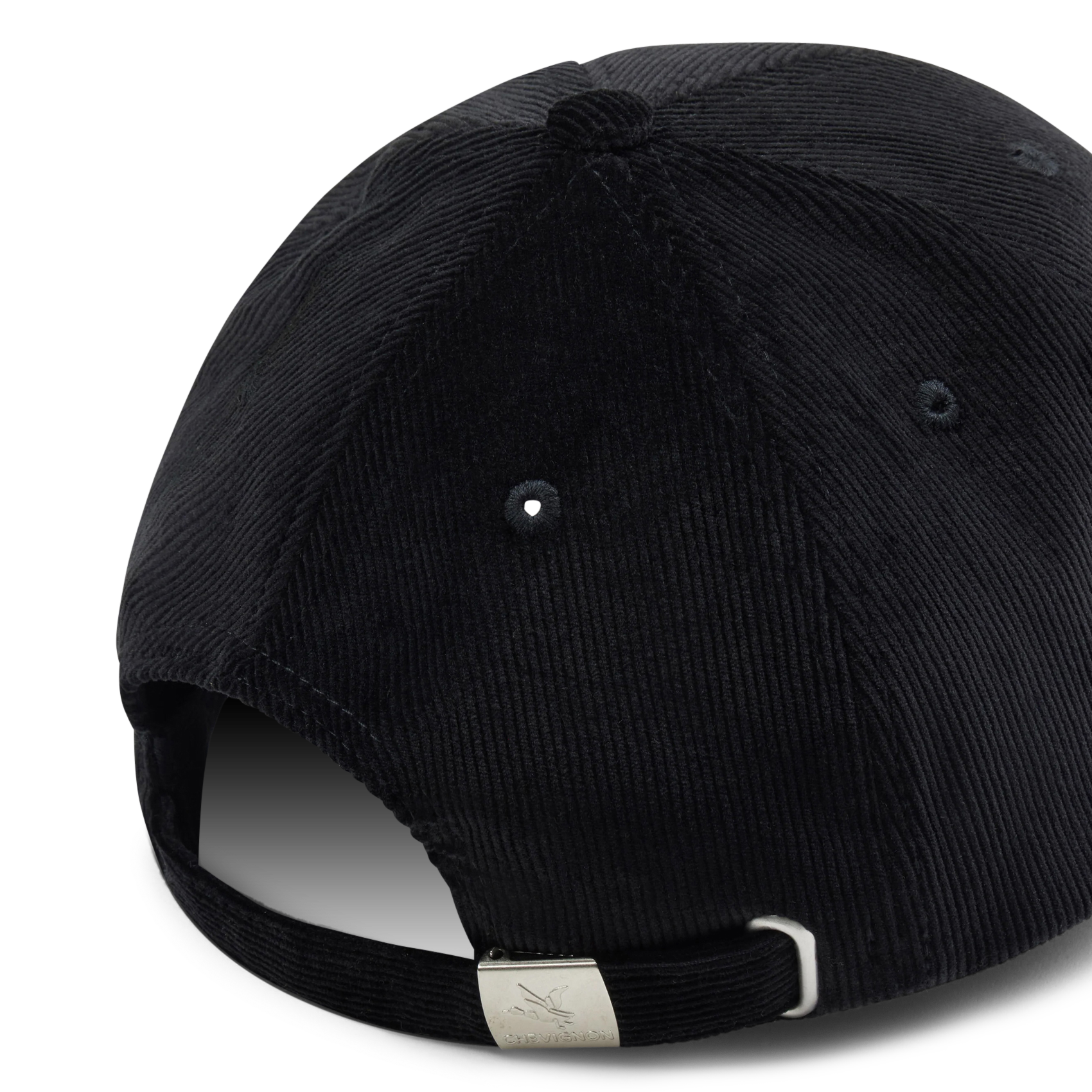 Casquette en coton côtelé CHEVIGNON Noir