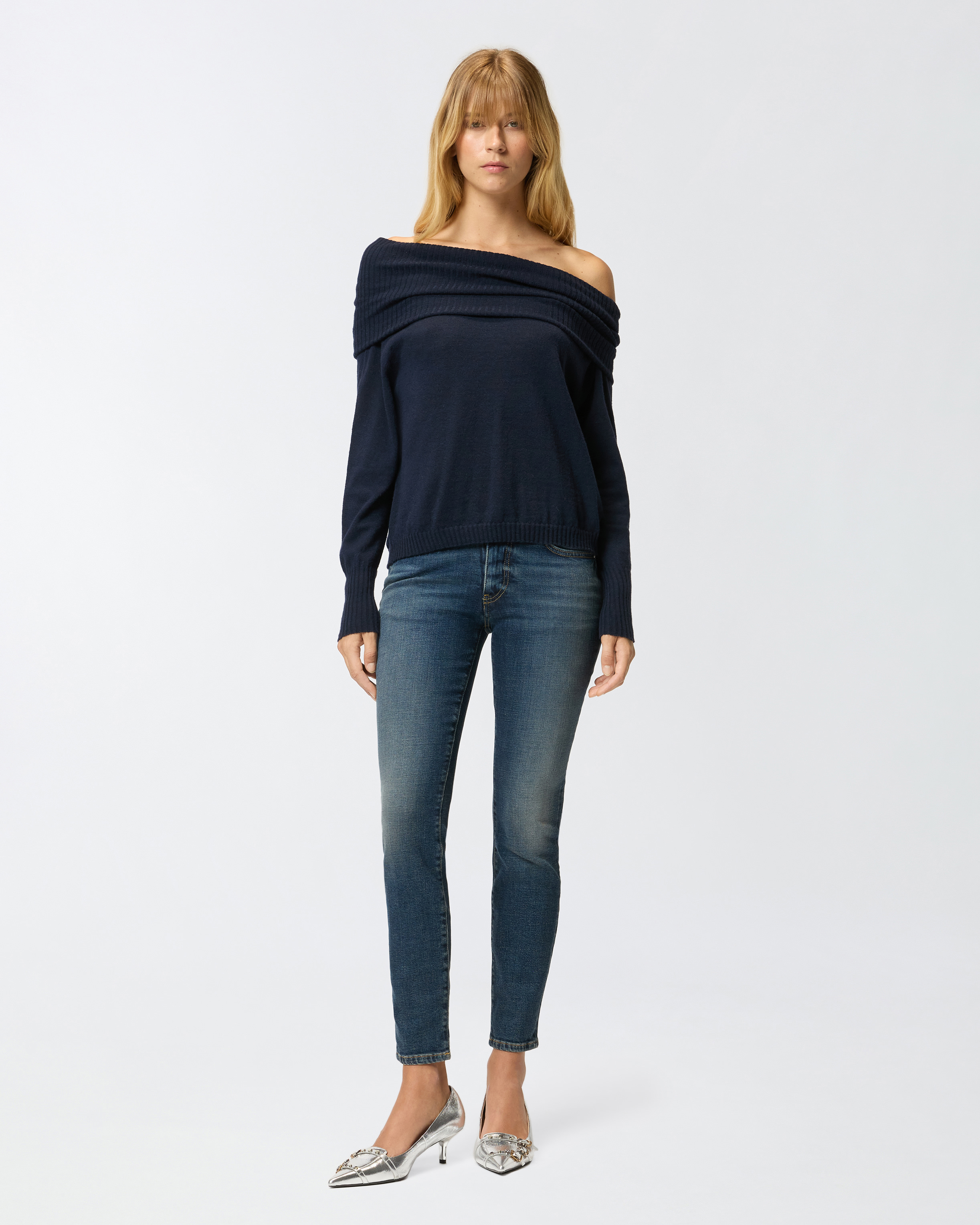 After Dark high-waisted skinny jeans PINKO Blue