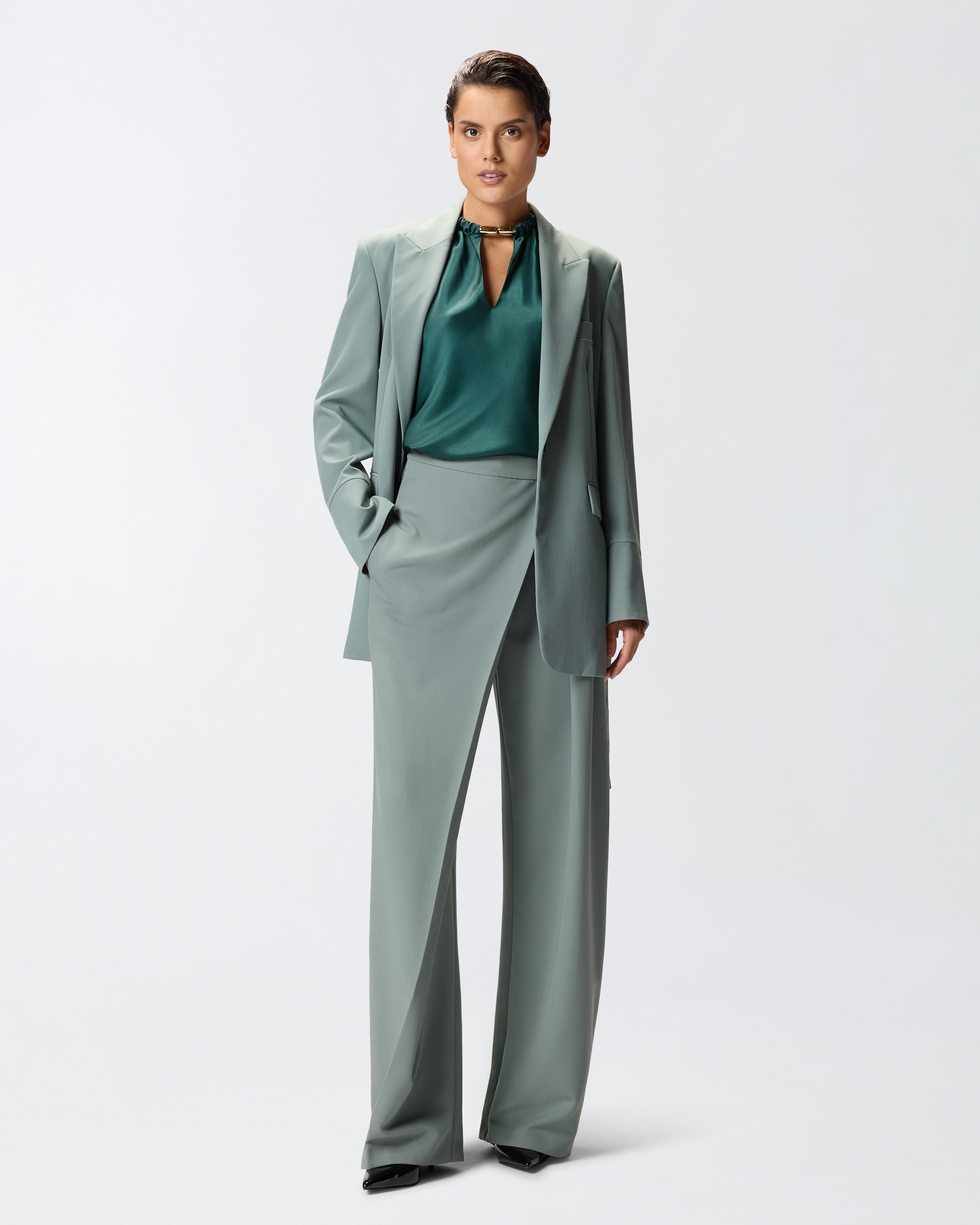 Backless top PINKO Green