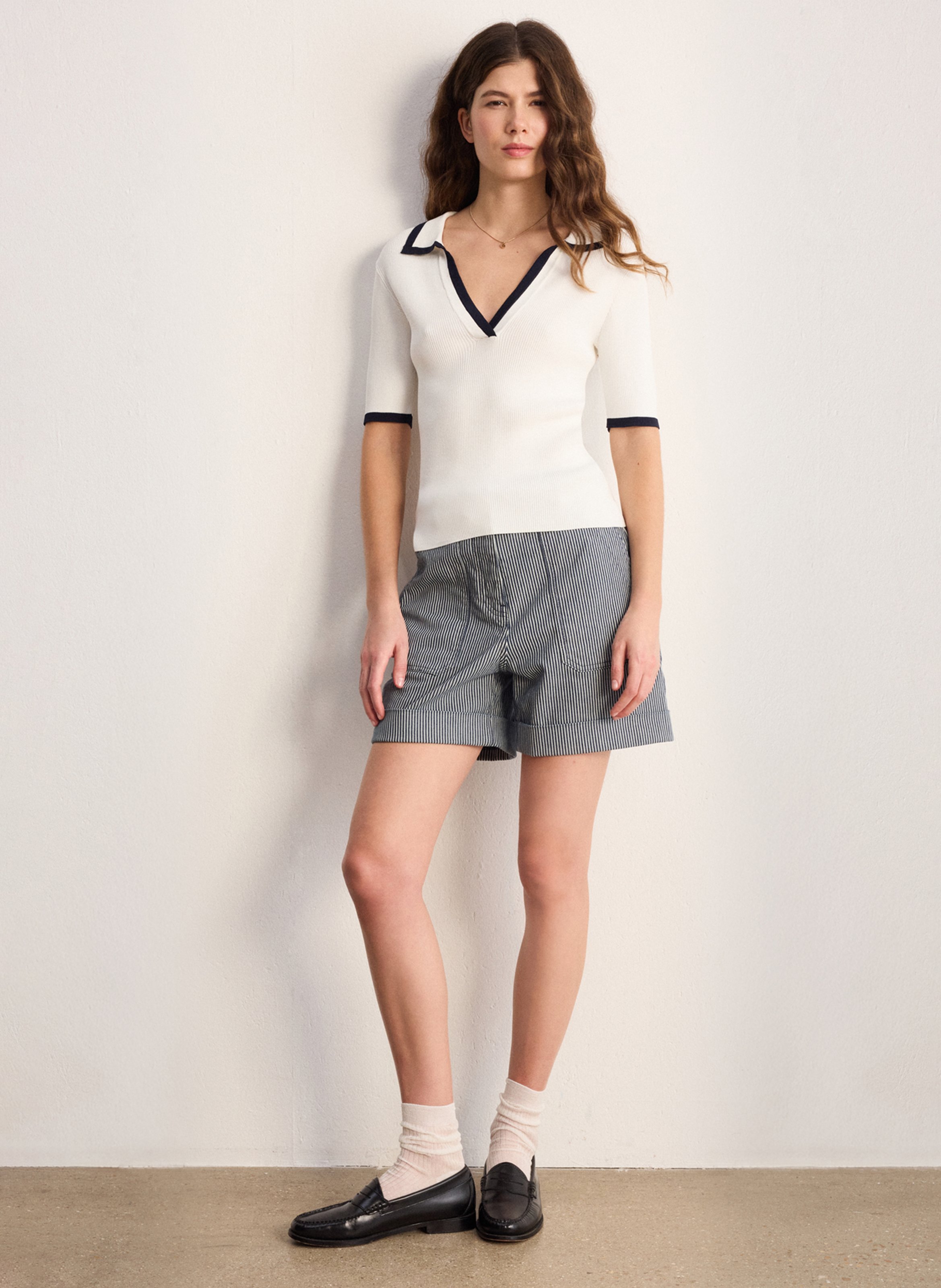 Polo droit PABLO Beige