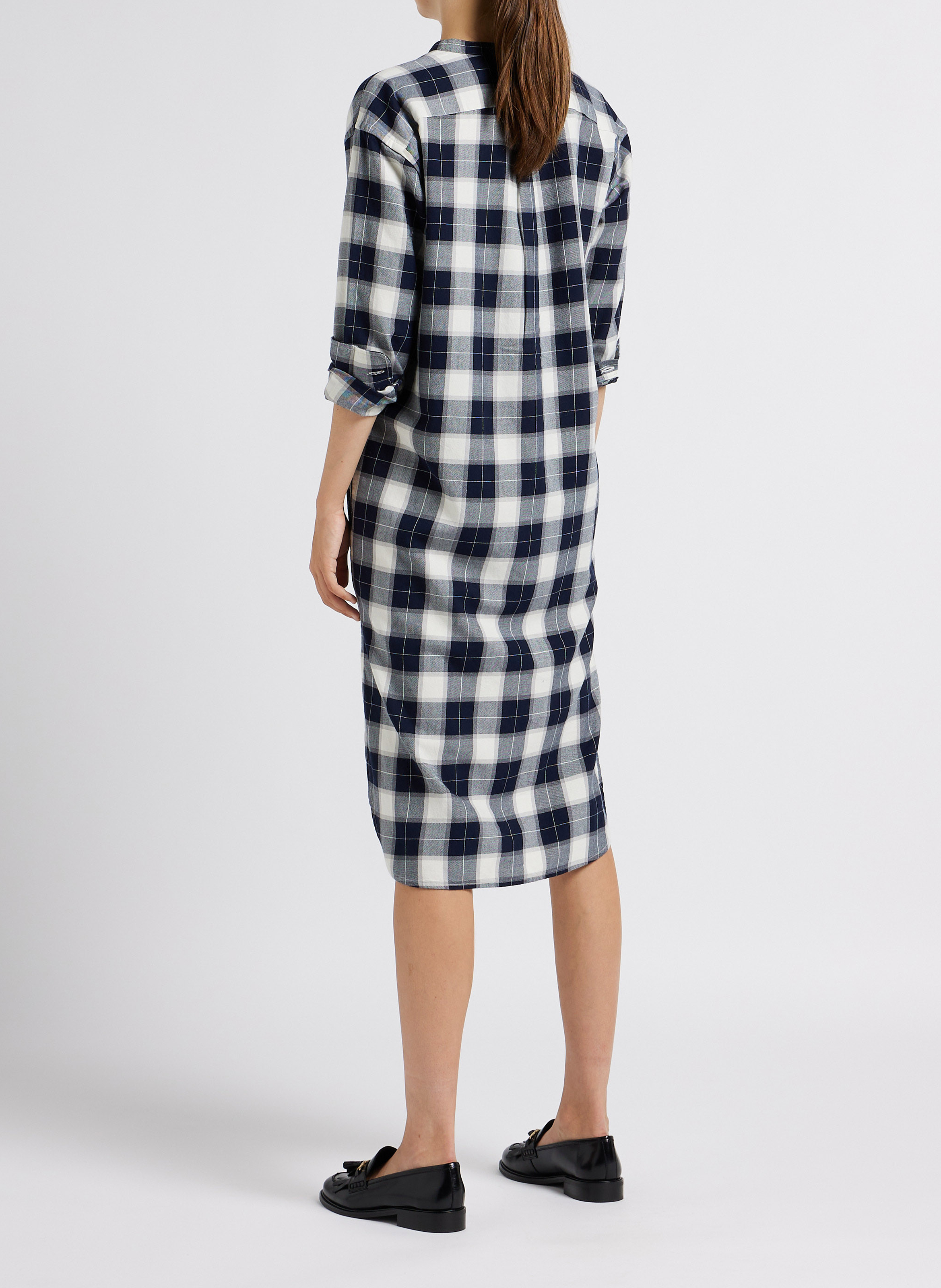 Midi-Hemdkleid mit Henley-Ausschnitt POLO RALPH LAUREN Schwarz