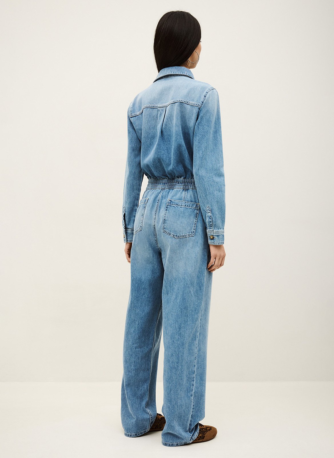 Jumpsuit van spijkerstof BA&SH Blauw