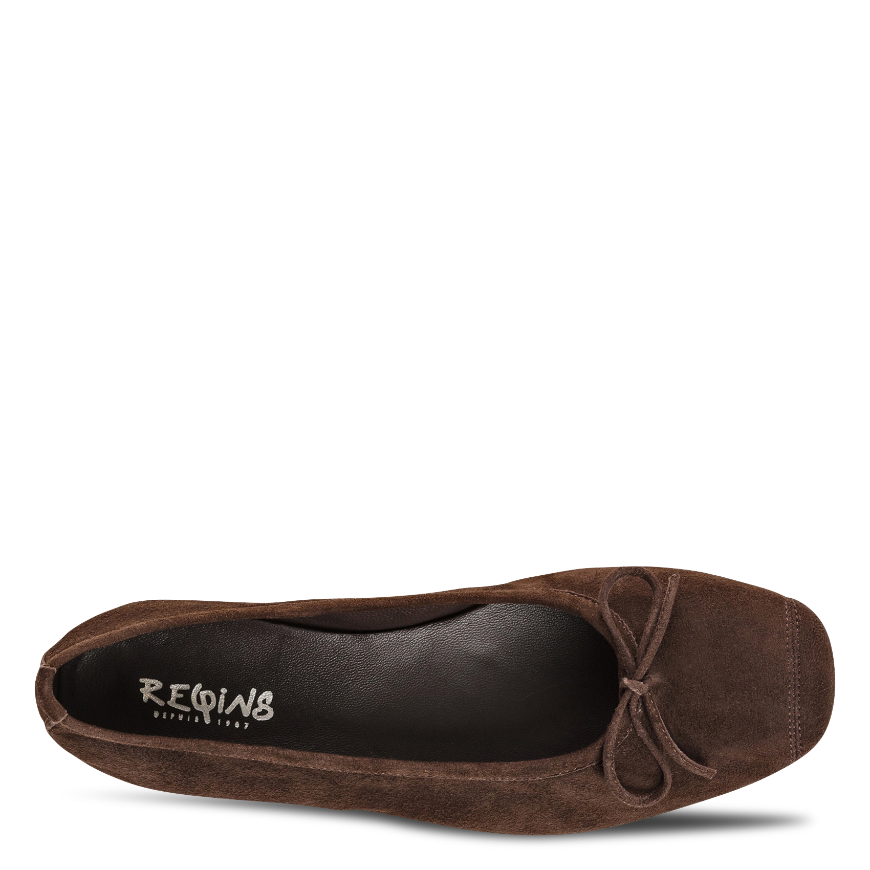 Ballerines en cuir REQINS Marron