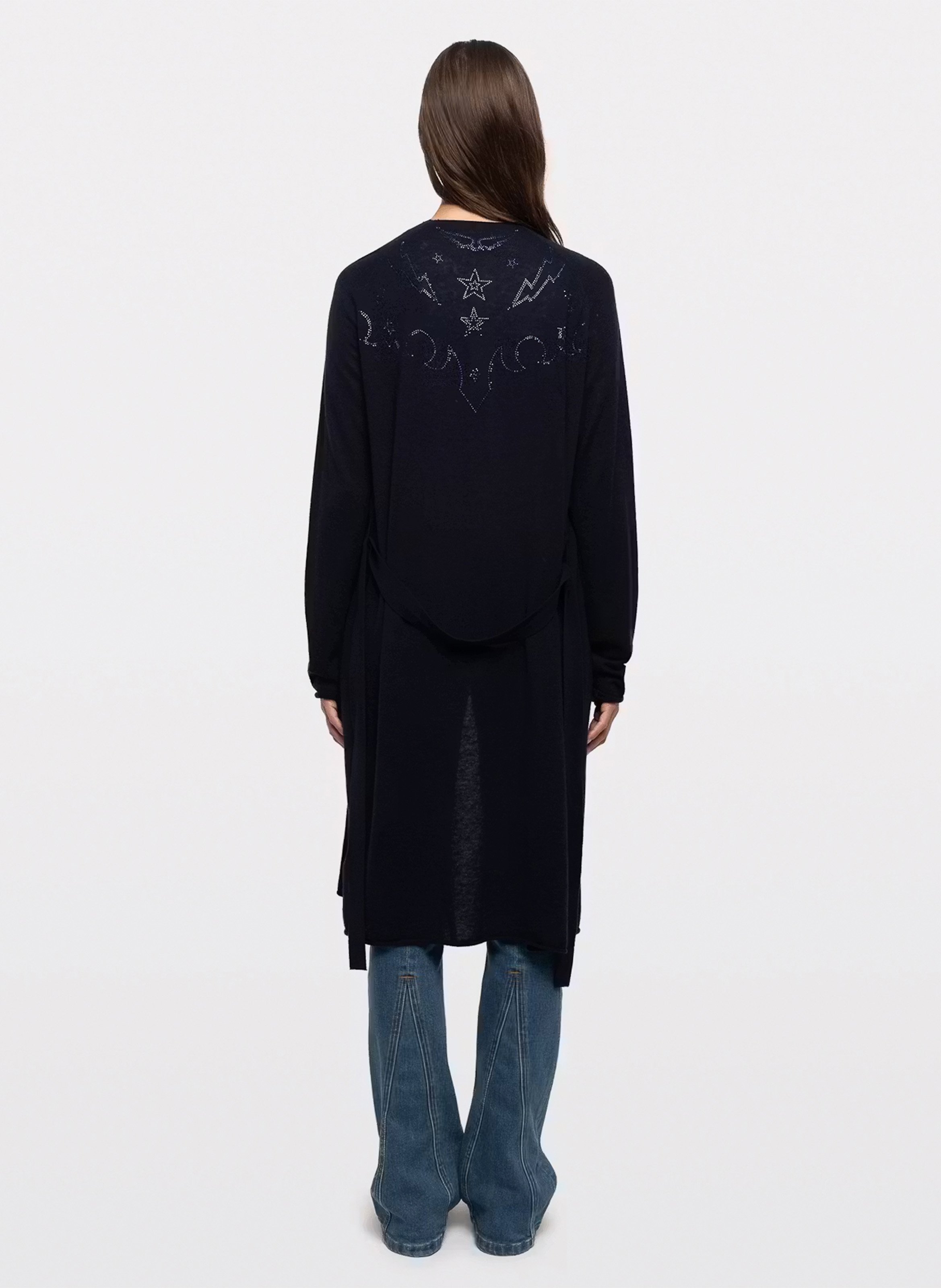 Lang vest van kasjmier ZADIG&VOLTAIRE Blauw