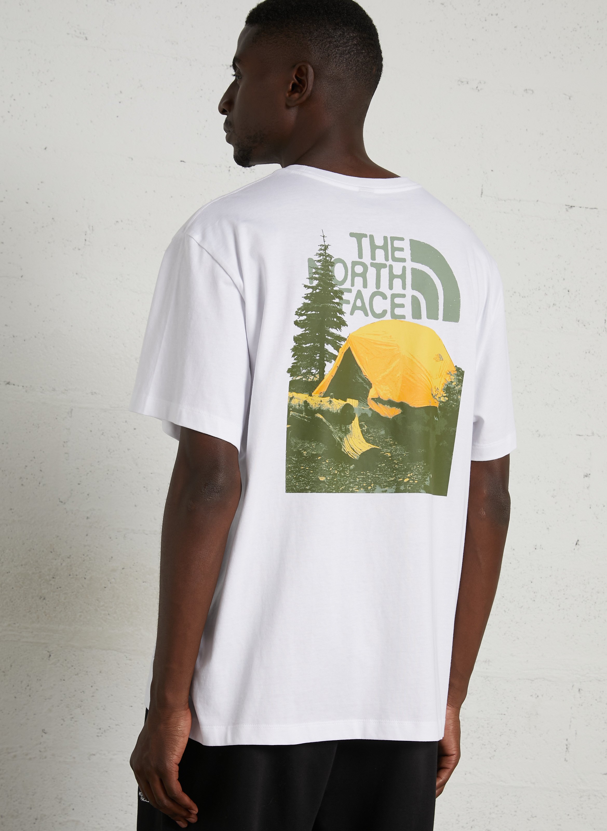 Gerade geschnittenes T-Shirt aus Baumwolle THE NORTH FACE Weiss