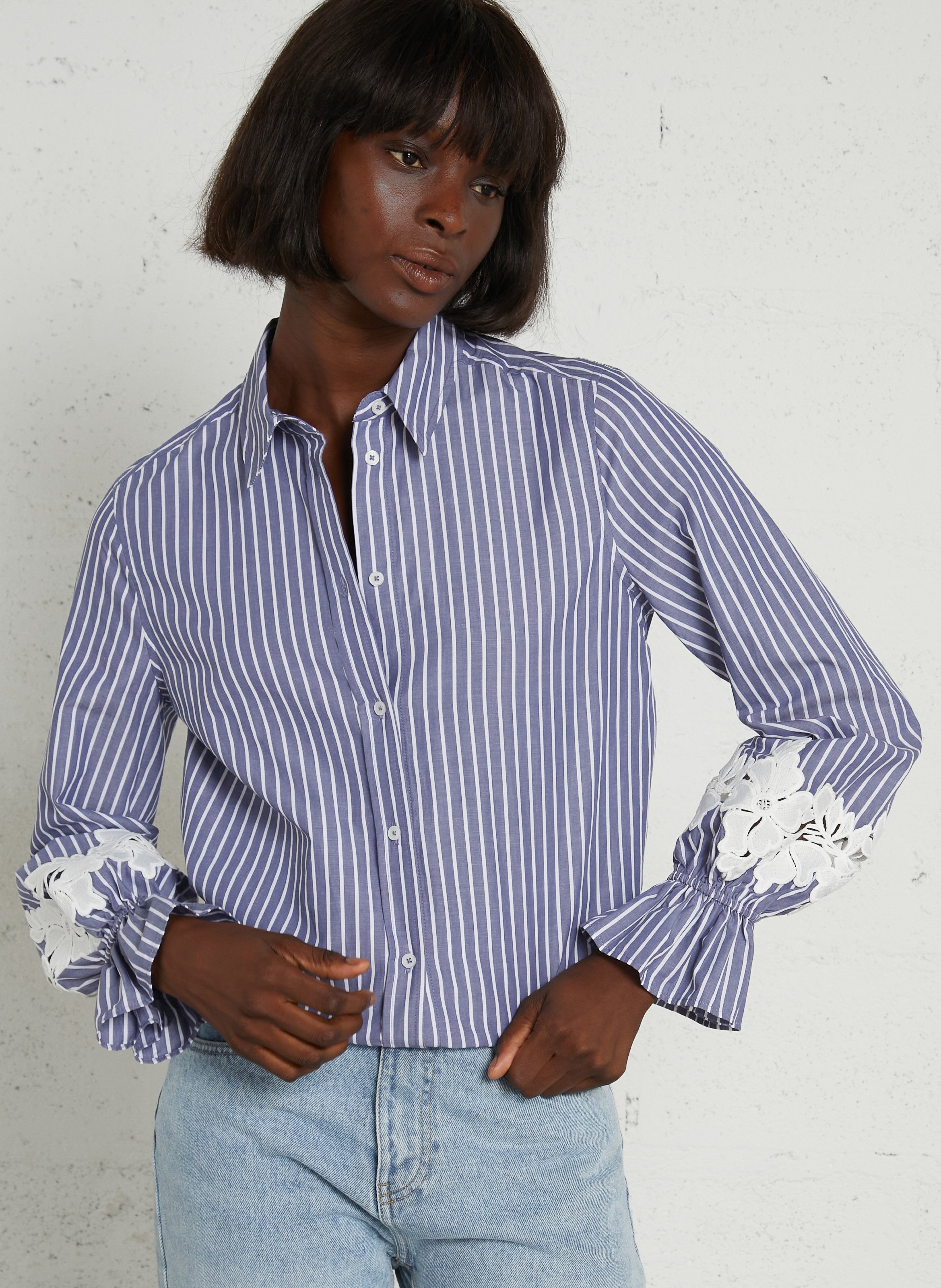 Checked shirt IKKS Blue