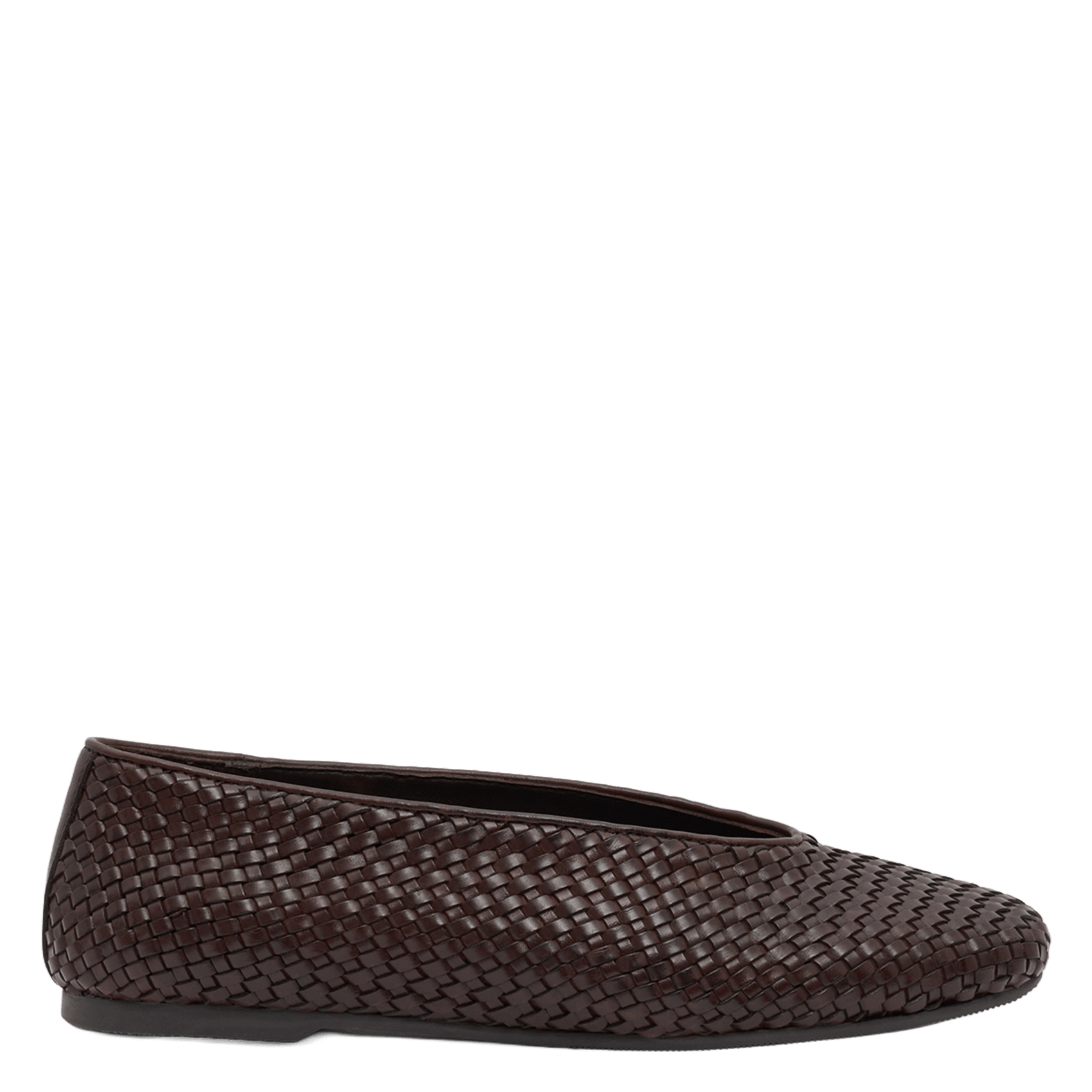 Leather ballet pumps PABLO Brown