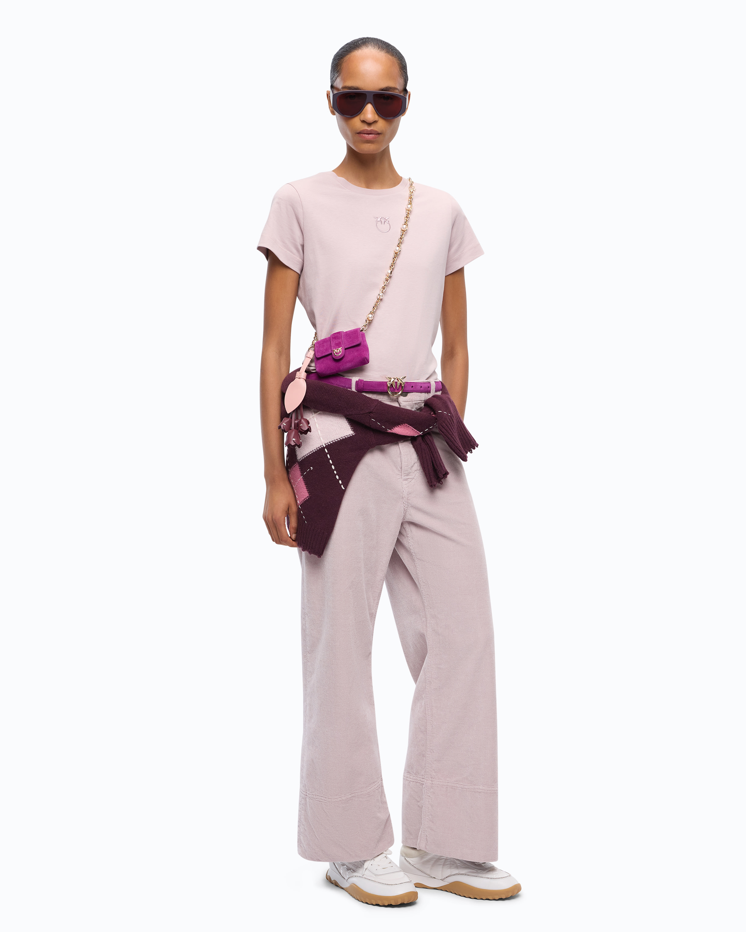 T-shirt à logo love birds PINKO Violet