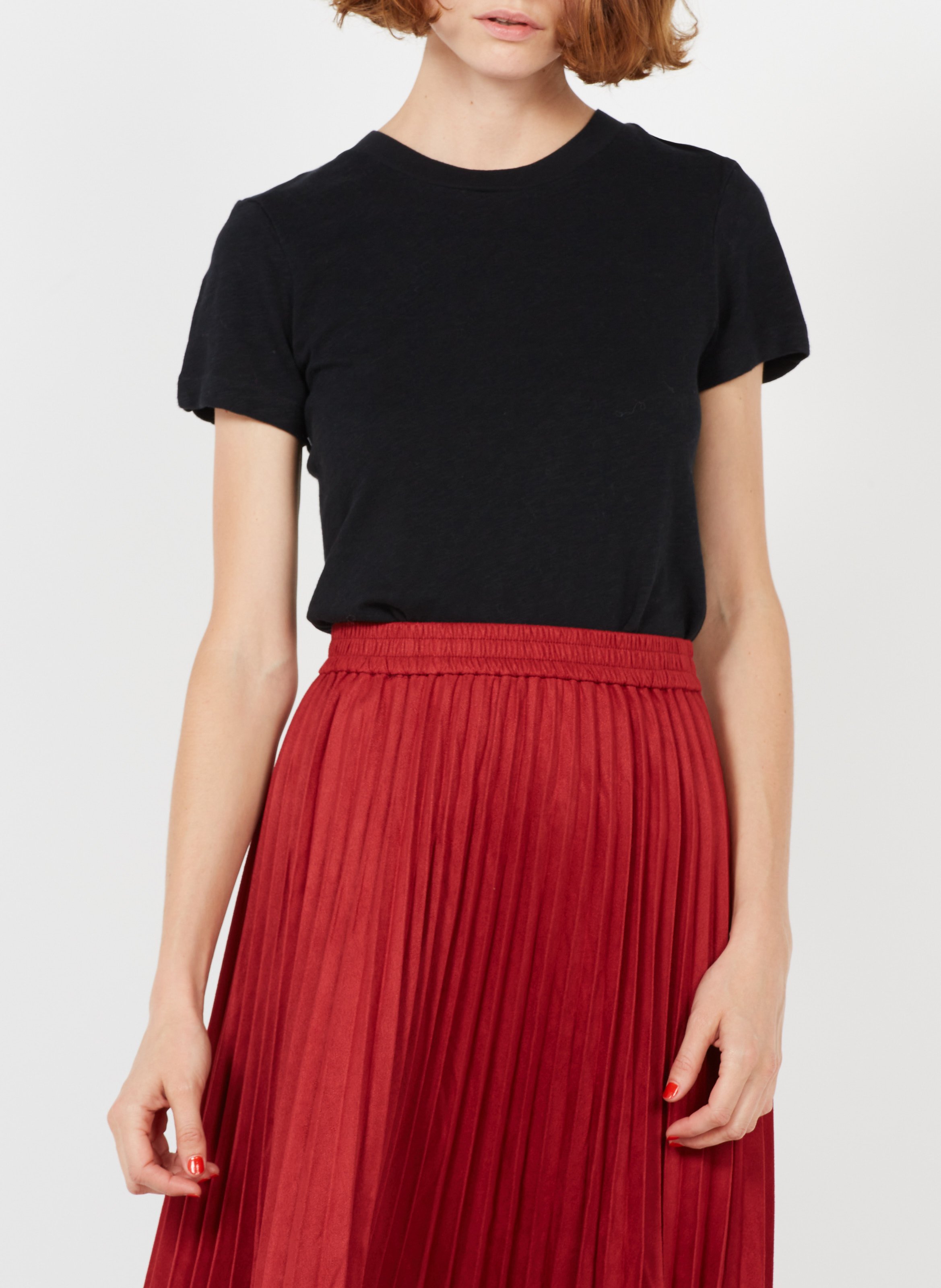 Straight cotton round-neck T-shirt AMERICAN VINTAGE