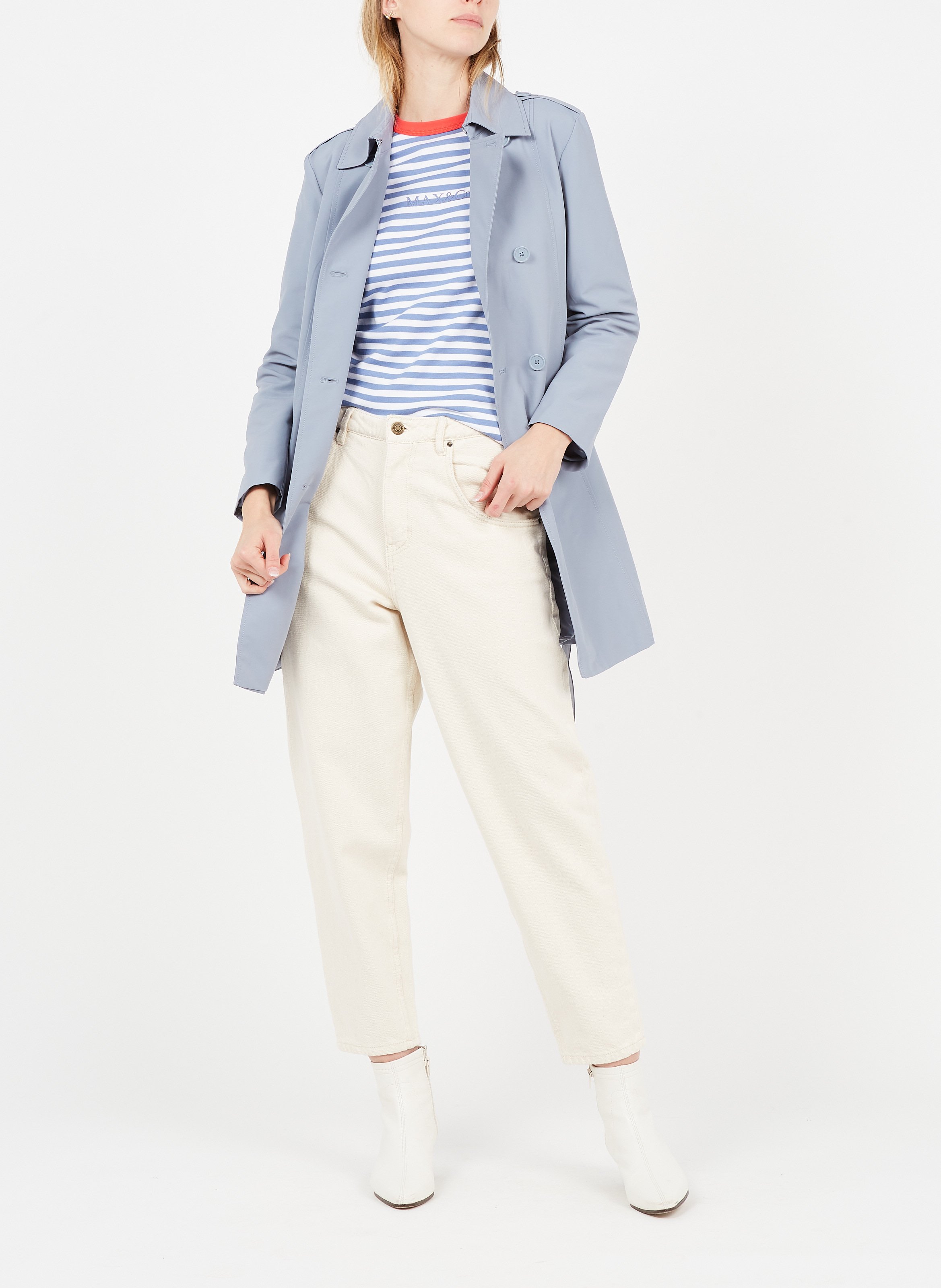 Straight cotton jeans AMERICAN VINTAGE Beige