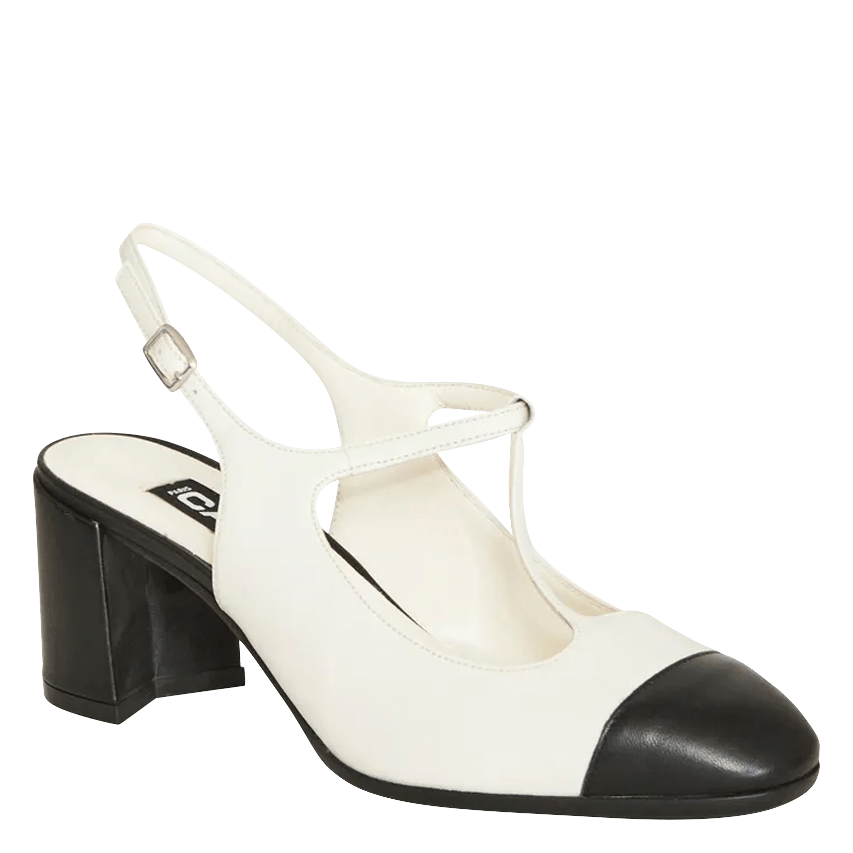 Two-tone leather Mary Jane shoes main image 0