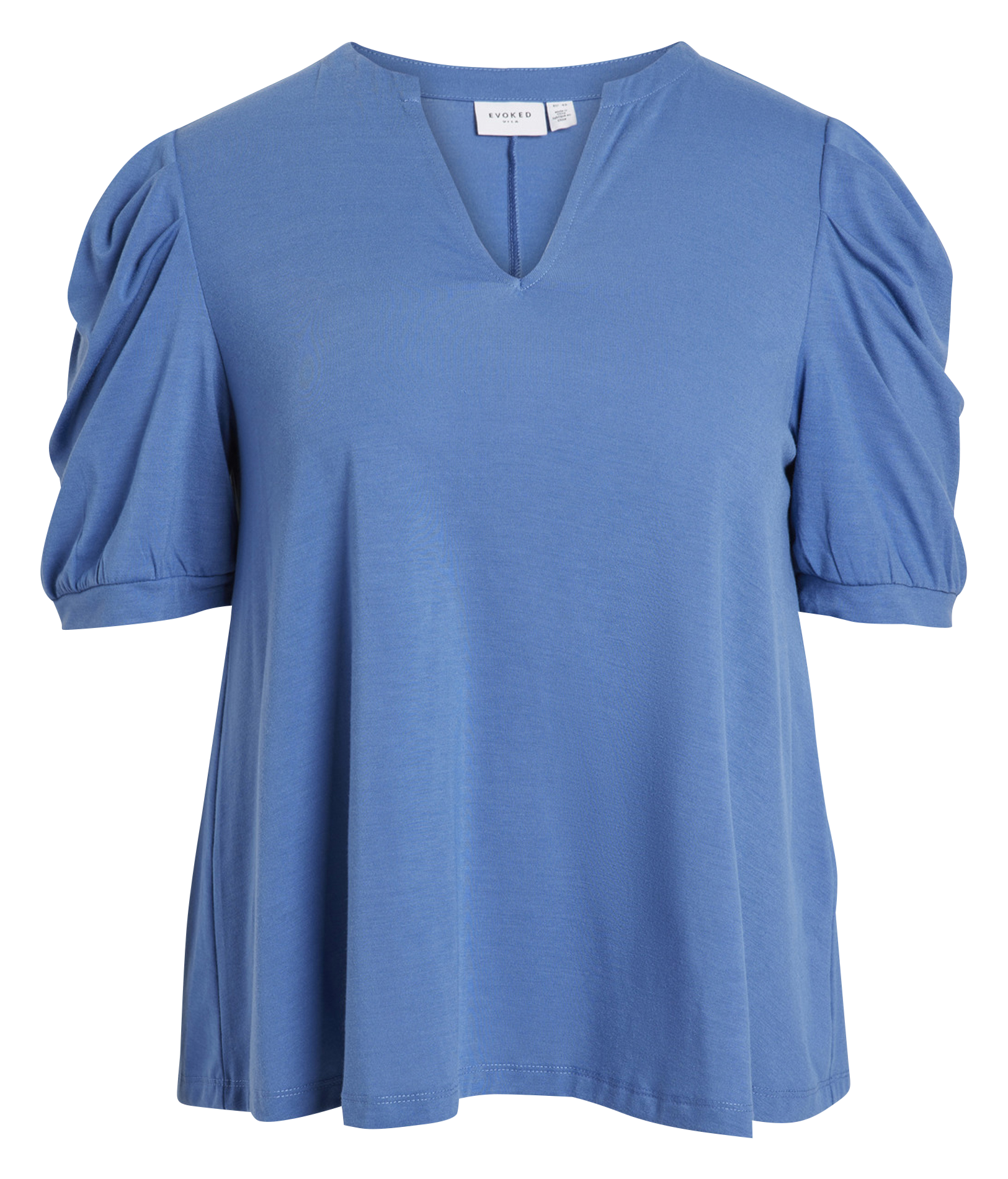 Top col V ample EVOKED Bleu