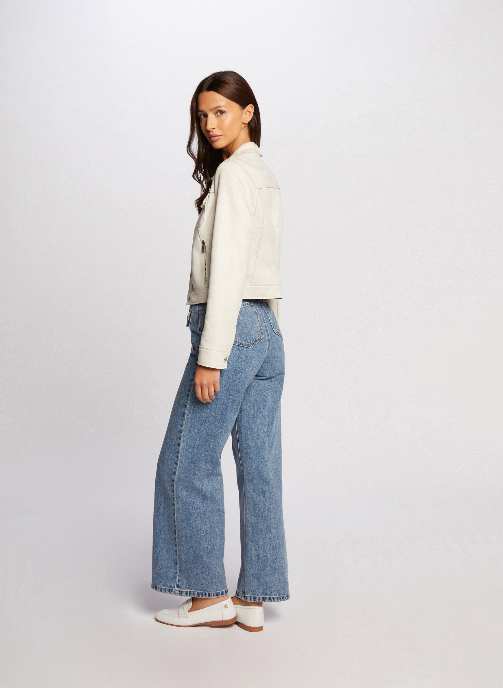 Short velvet jacket MORGAN Beige