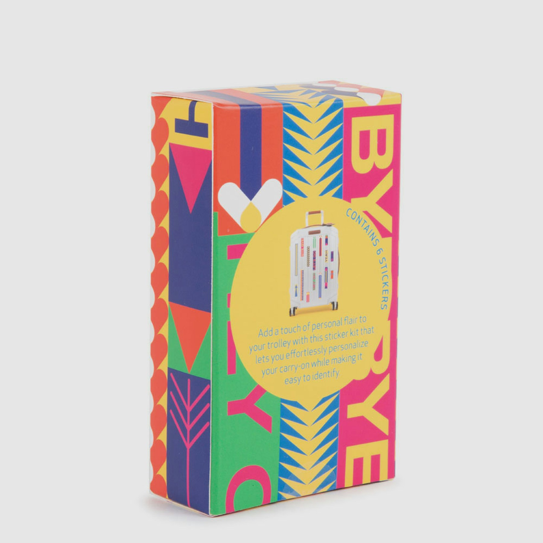 Set of stickers for trolley PIQUADRO Yellow