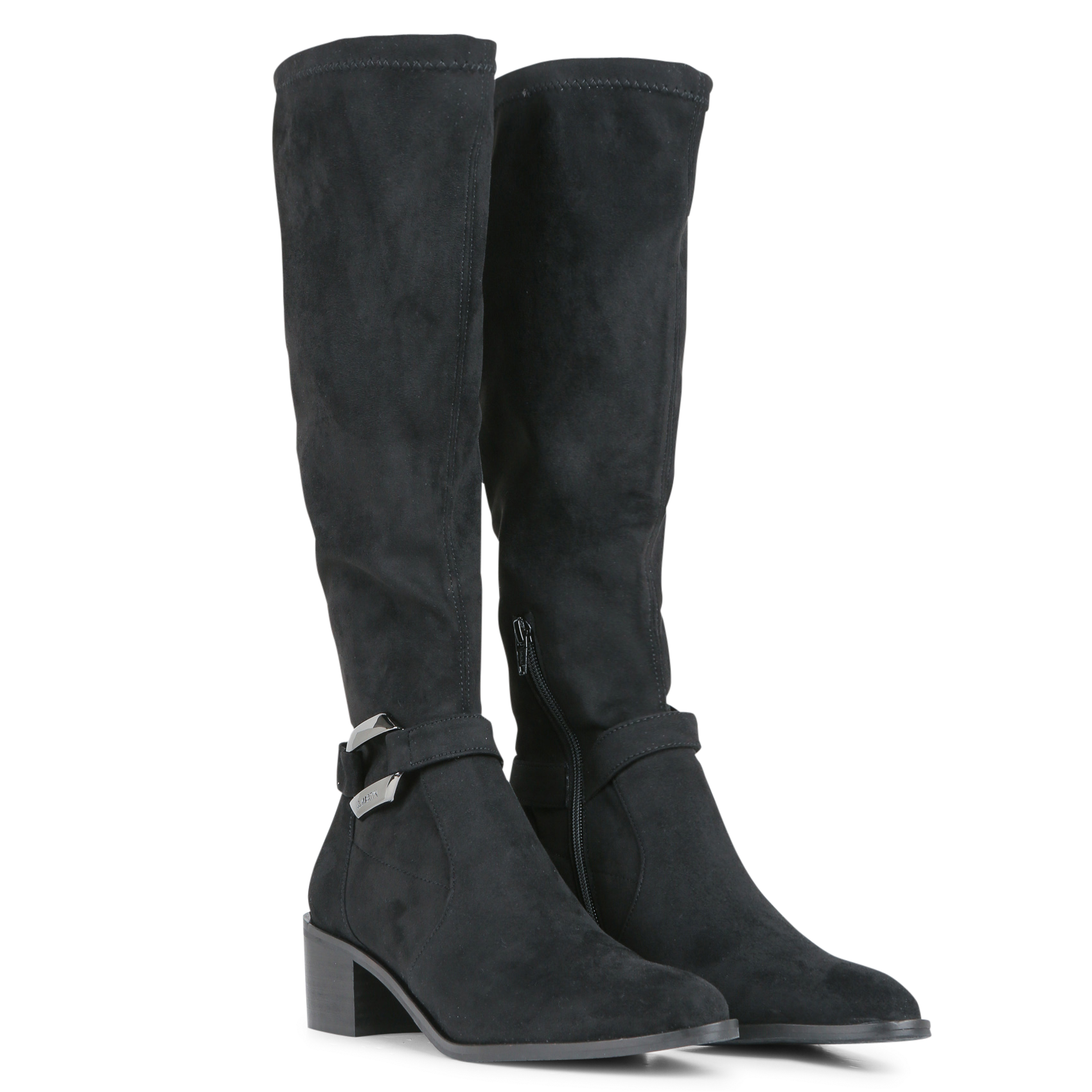 Bottes en cuir mélangé JB MARTIN Noir