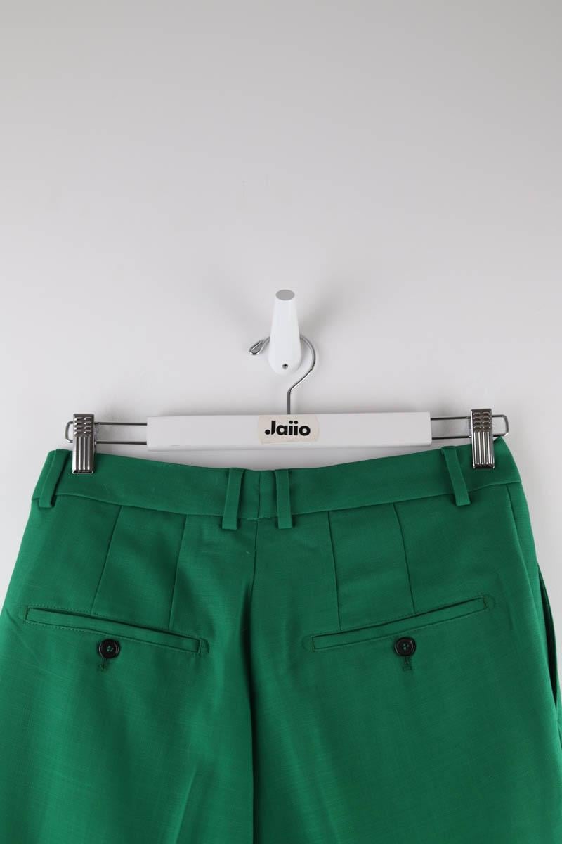 Bandol straight woollen trousers AMI PARIS - Seconde Main Green