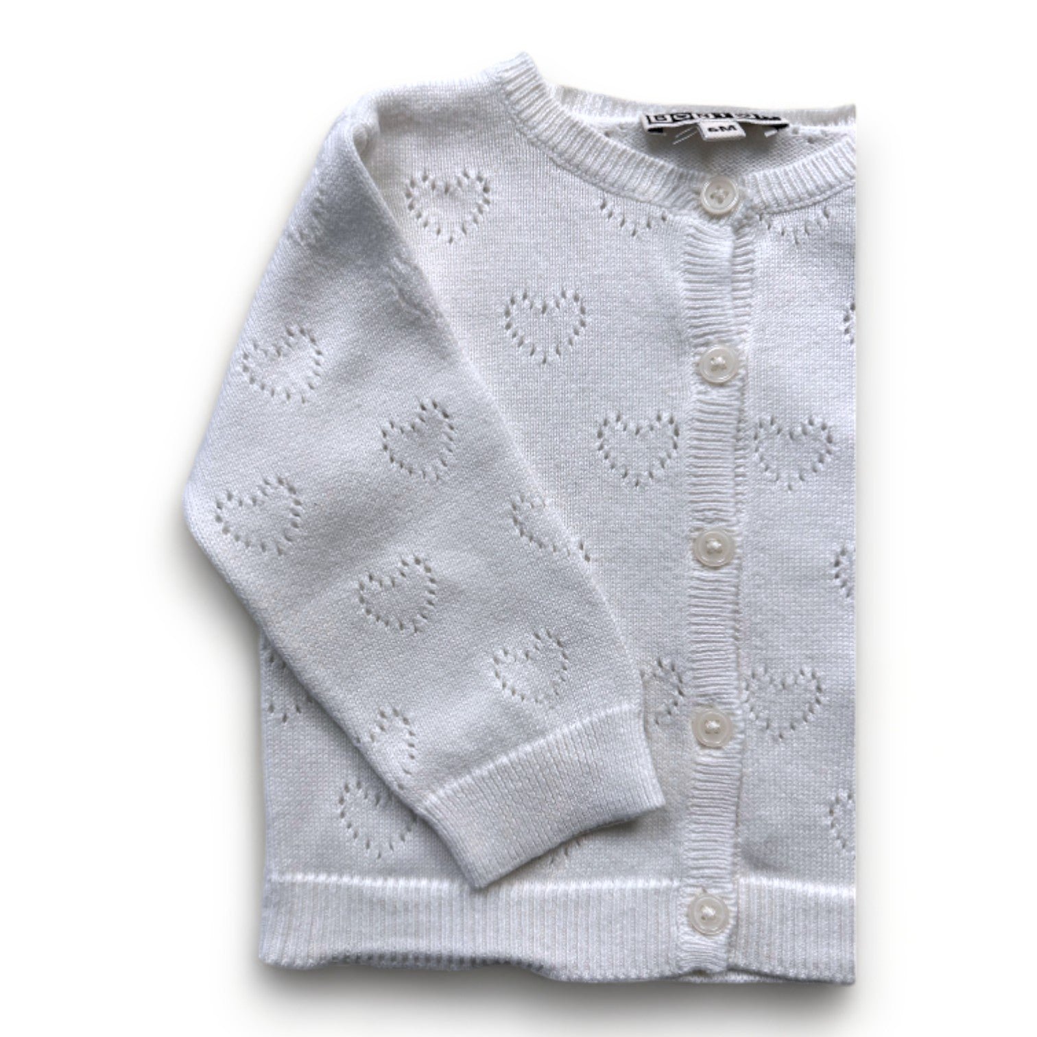 White baby cardigan - 6 months BONTON - Seconde Main White