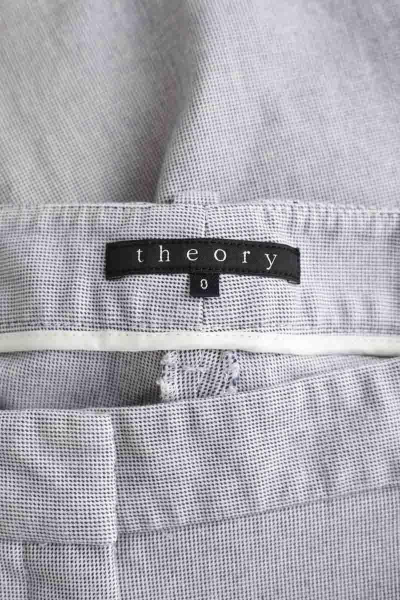 Slim cotton trousers THEORY - Seconde Main Grey