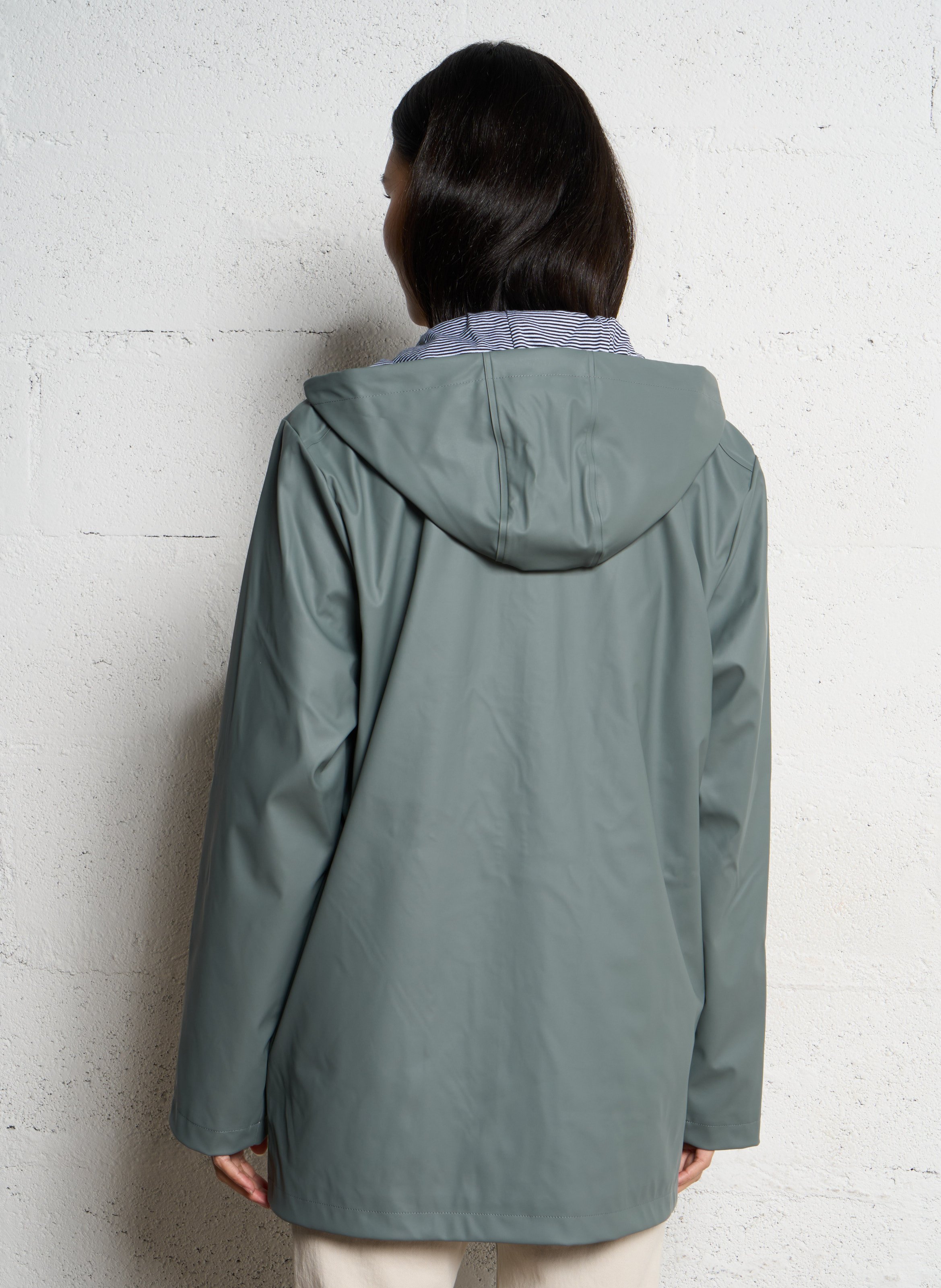 Regenjacke mit Kapuze Grun