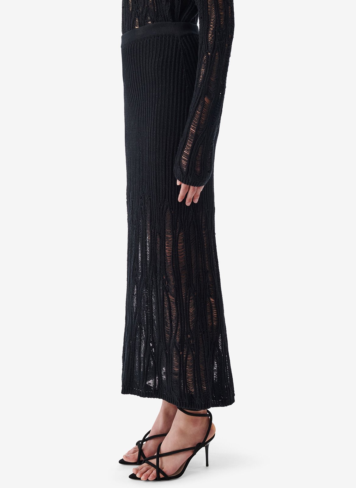 Halflange tricotrok IRO Black