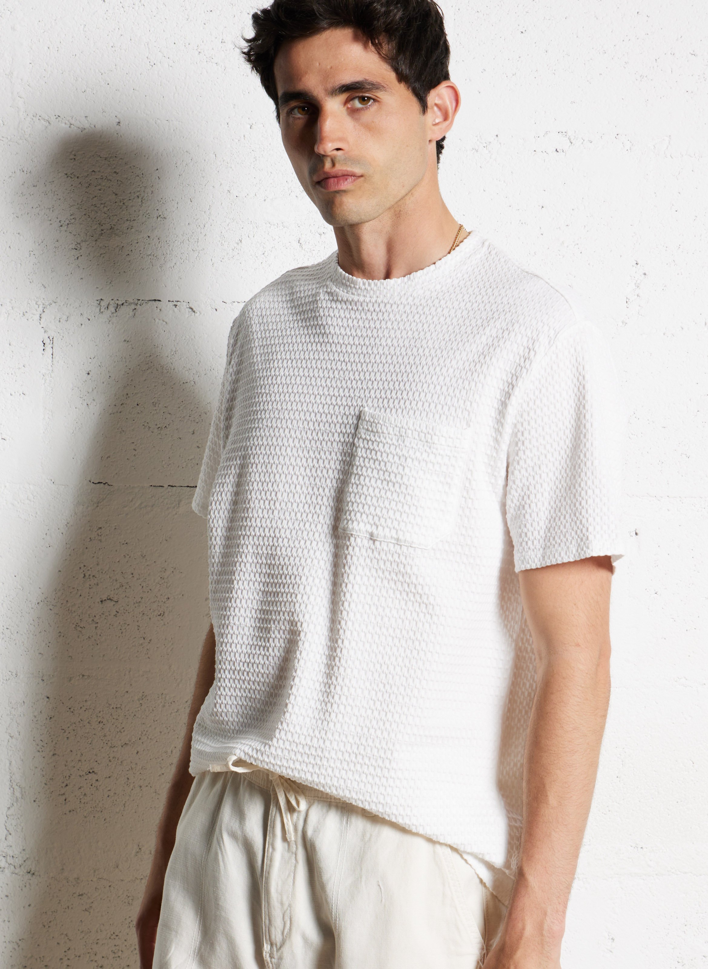 Jacksonville - T-Shirt mit Rundhalsausschnitt aus Baumwoll-Mix IKKS Weiss