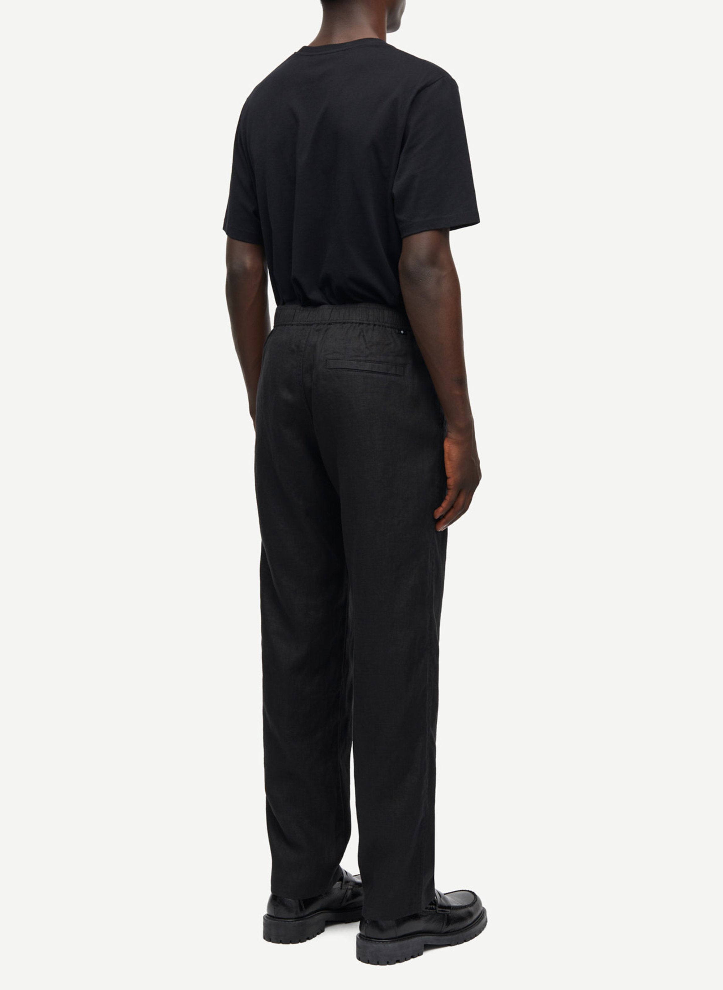 Gerade geschnittene Hose aus Bio-Baumwollmischung SAMSOE SAMSOE Schwarz