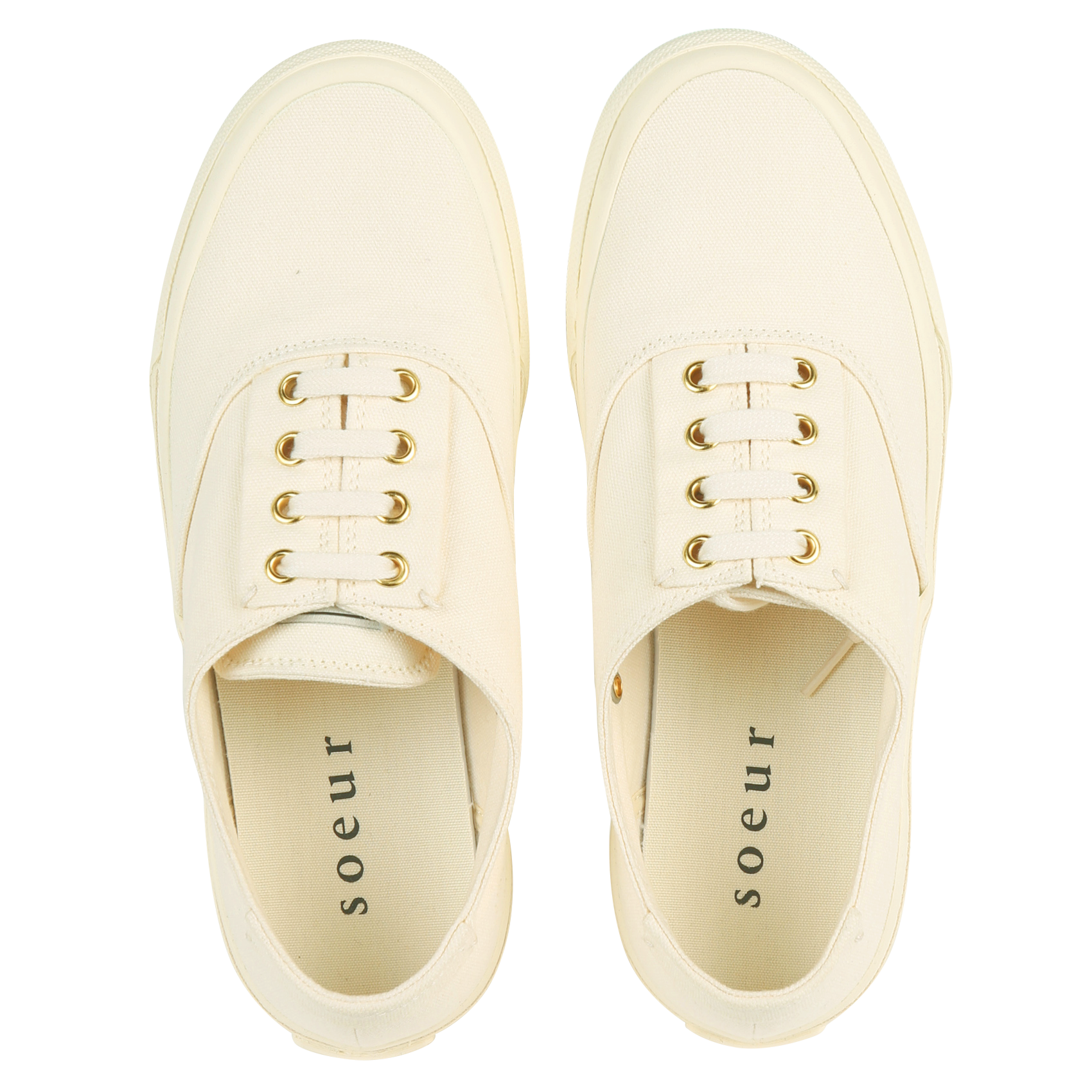Low-top canvas sneakers SOEUR Beige