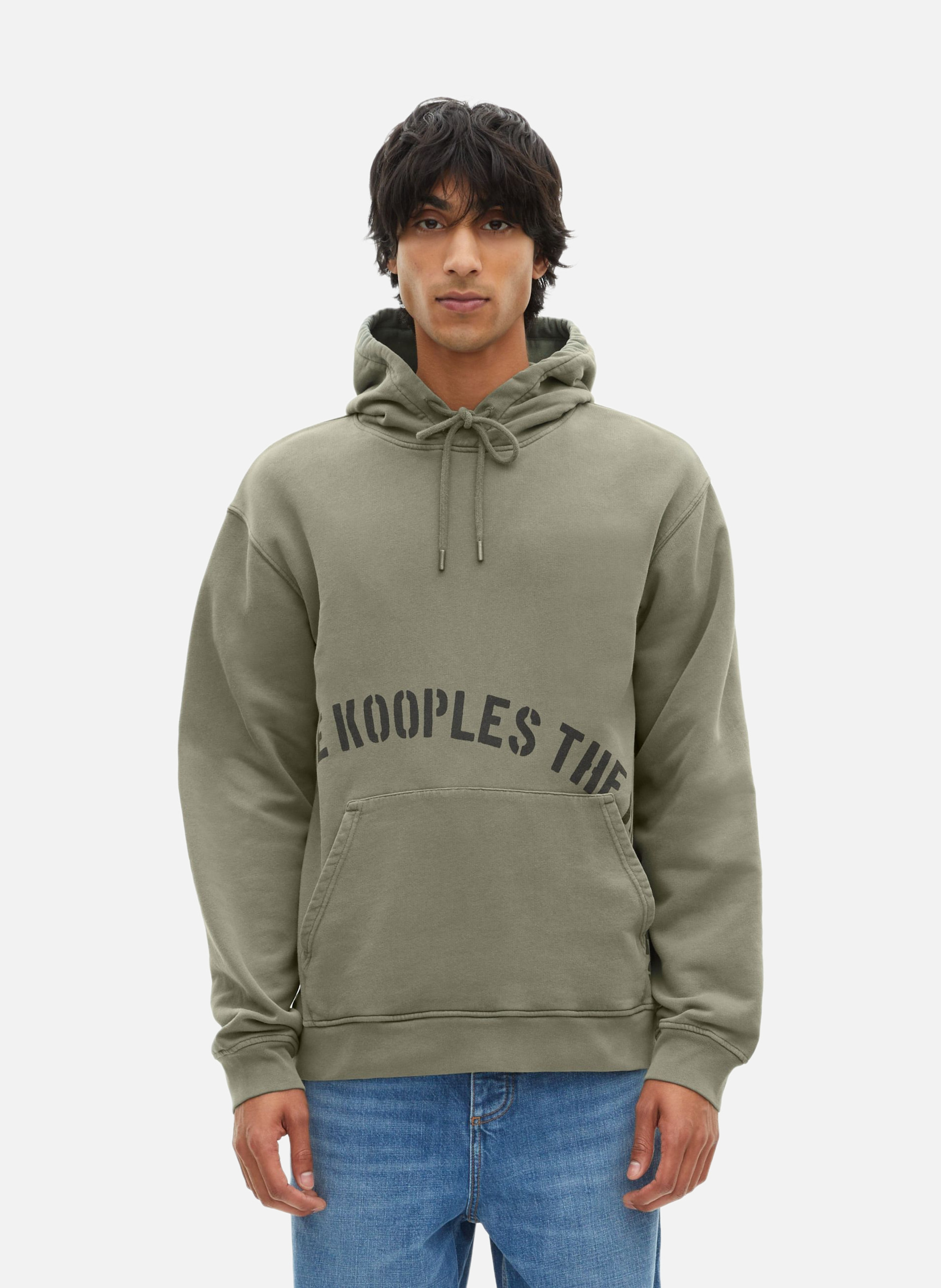 Sweatshirt à capuche avec sérigraphie THE KOOPLES Vert