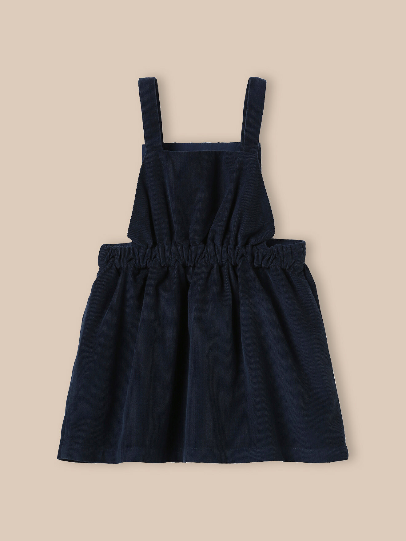 Velvet smock dress CYRILLUS Blue