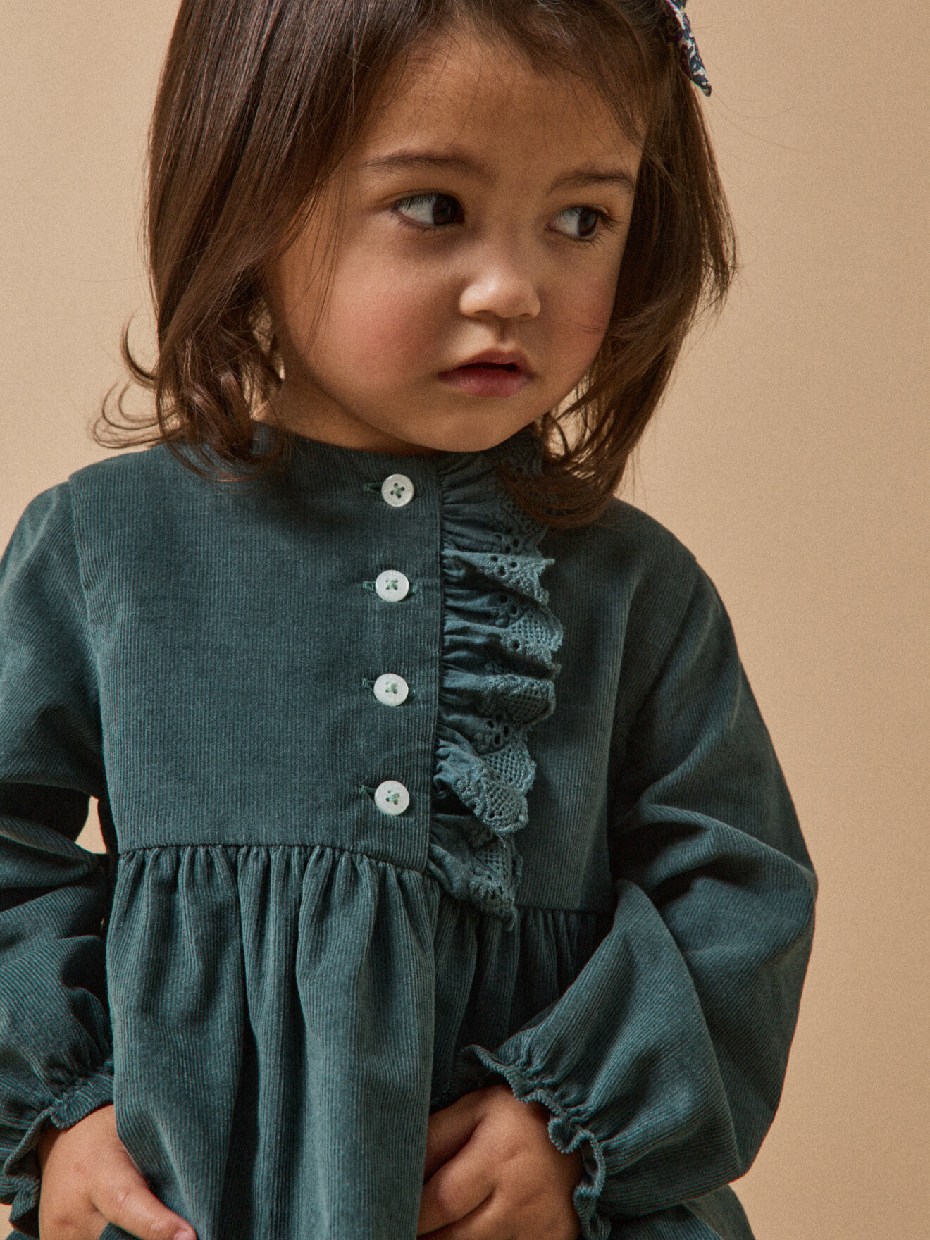 Velvet dress CYRILLUS Green