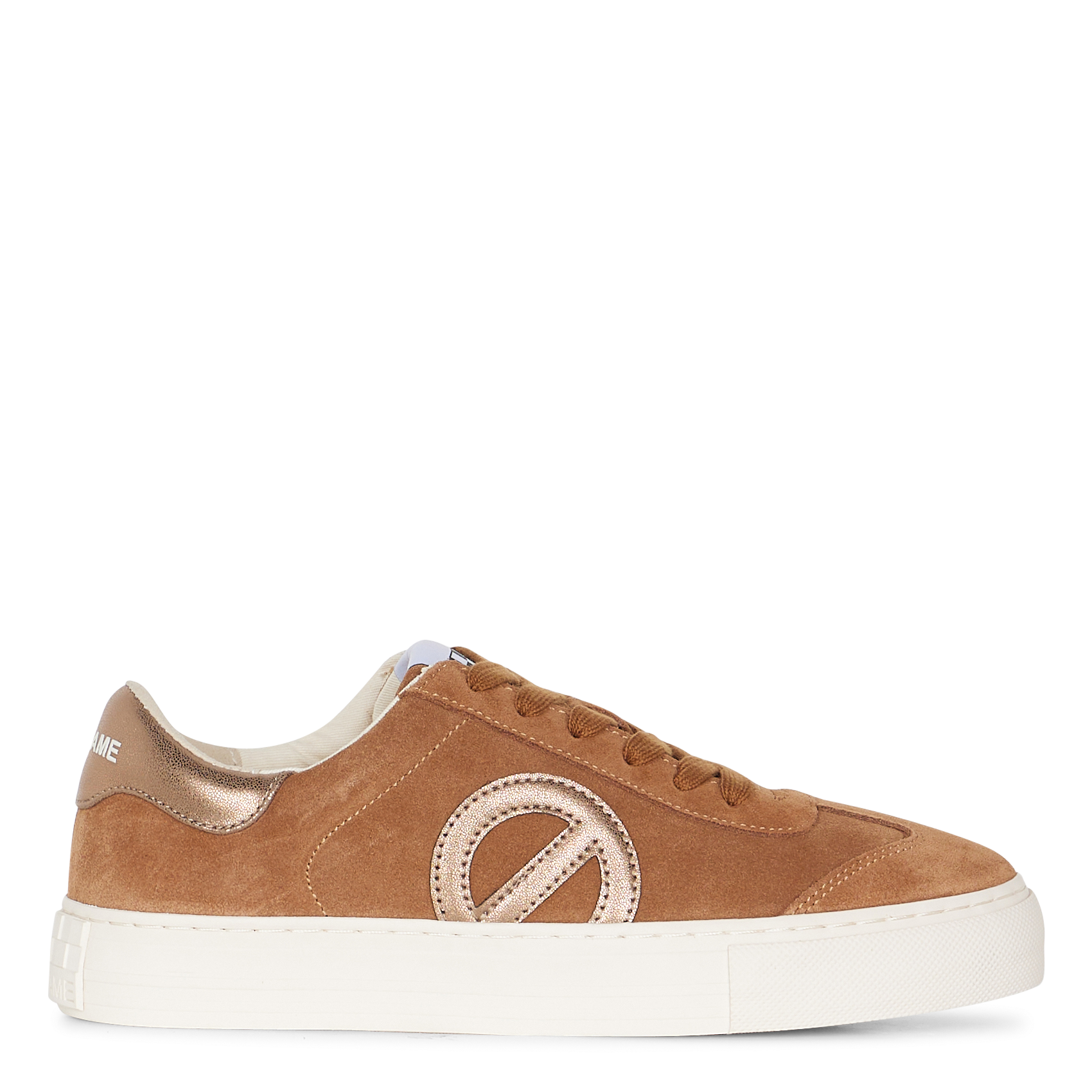 Zapatillas bajas de mezcla de piel NO NAME Marron