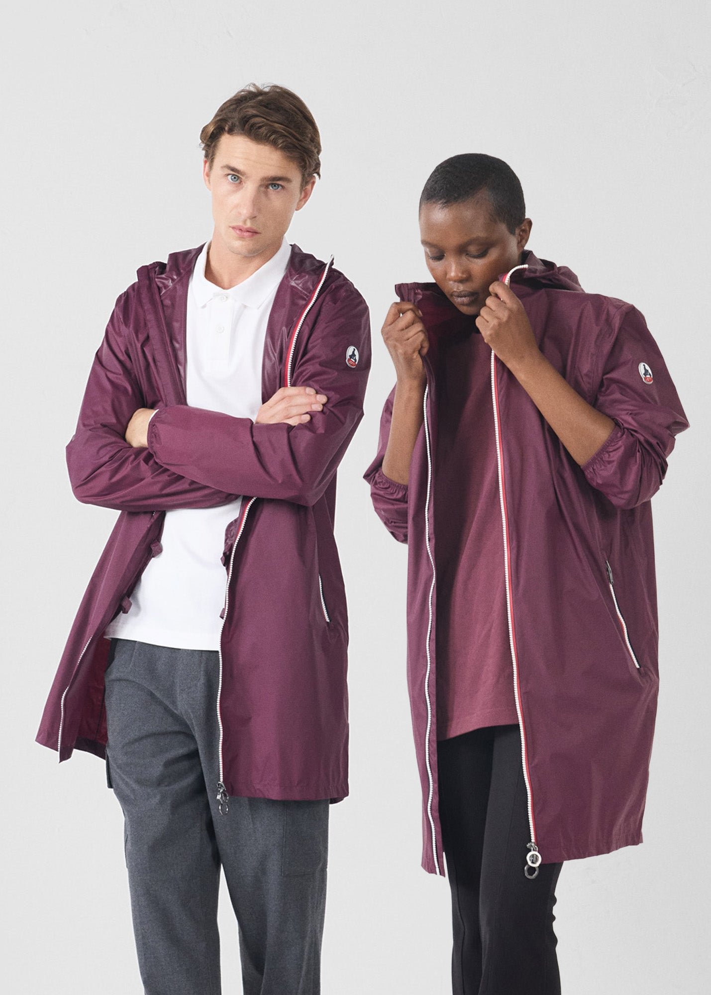 Packable long raincoat Skye JOTT Pink