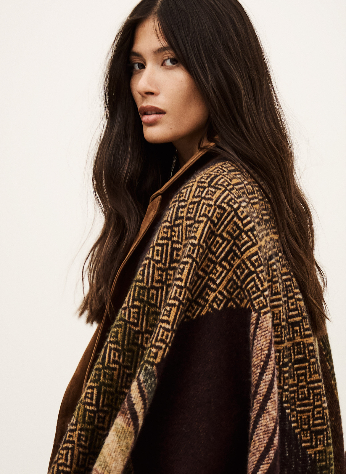 Poncho imprimé BA&SH Multicolore