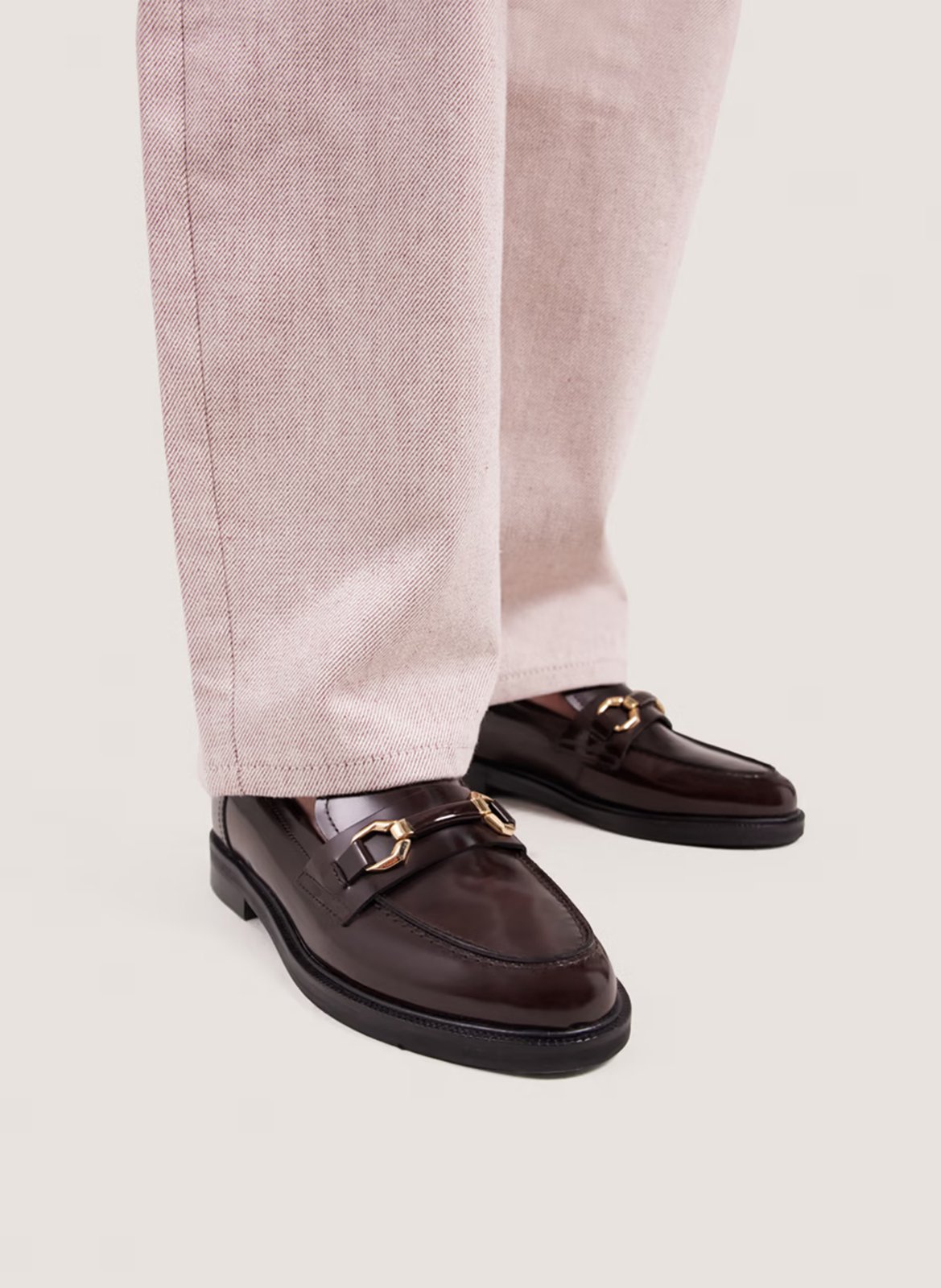 Mocassins en cuir JONAK Marron