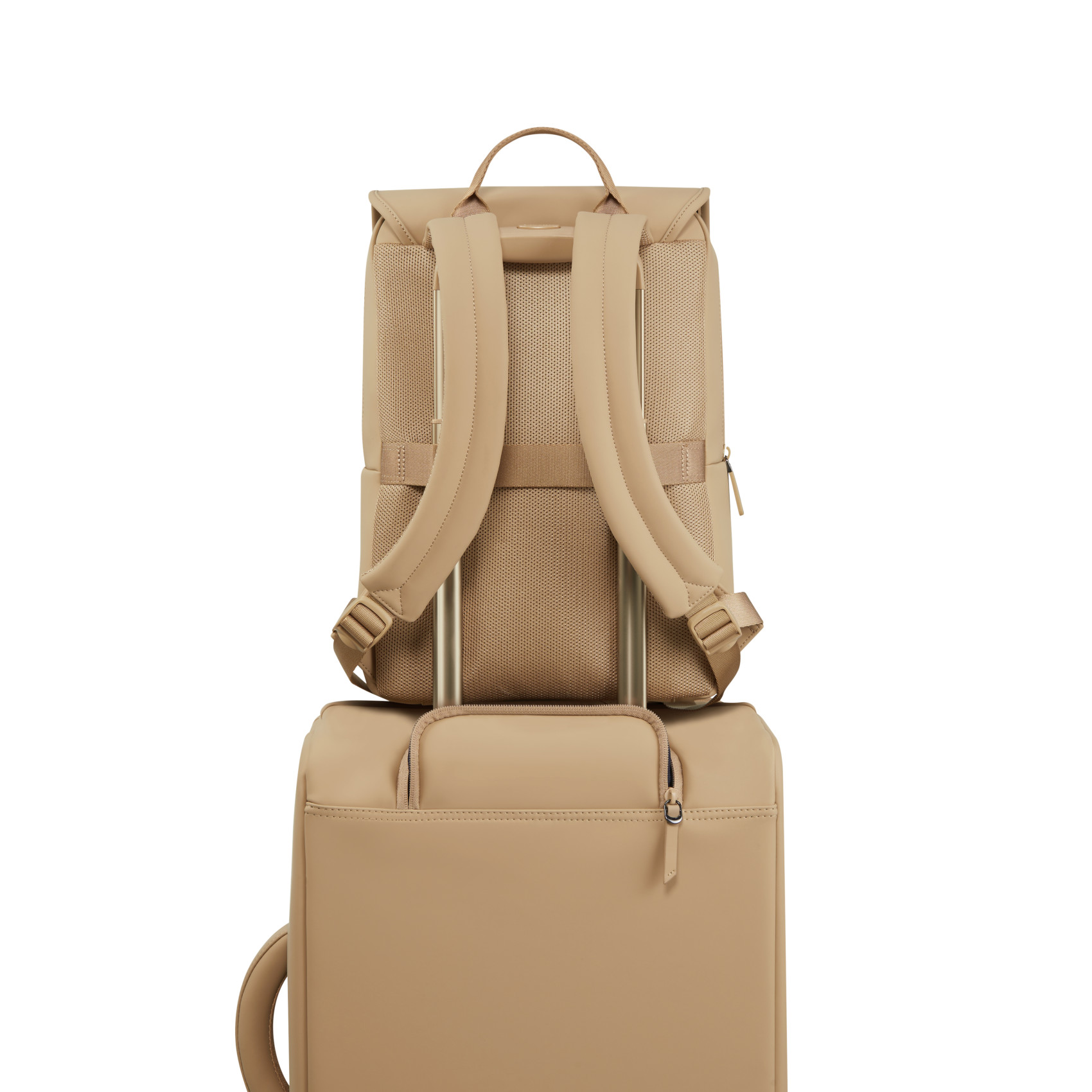 Lost in Berlin Backpack Size S Square LIPAULT Beige