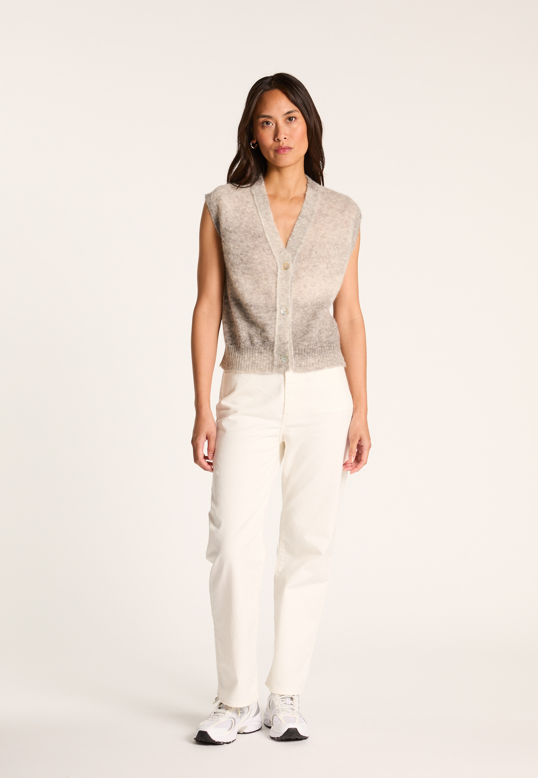 Short-sleeved wool blend vest MAISON MONTAGUT