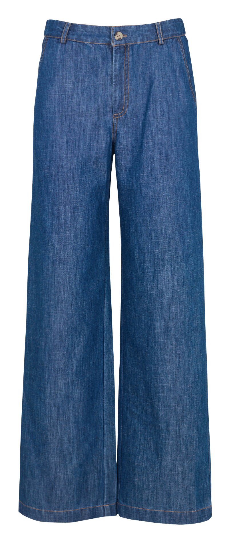 Jean large en coton mélangé NICE THINGS Bleu