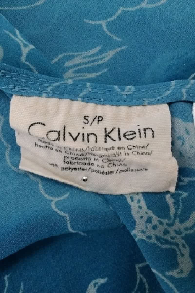 Azawood sleeveless top CALVIN KLEIN - Seconde Main Blue