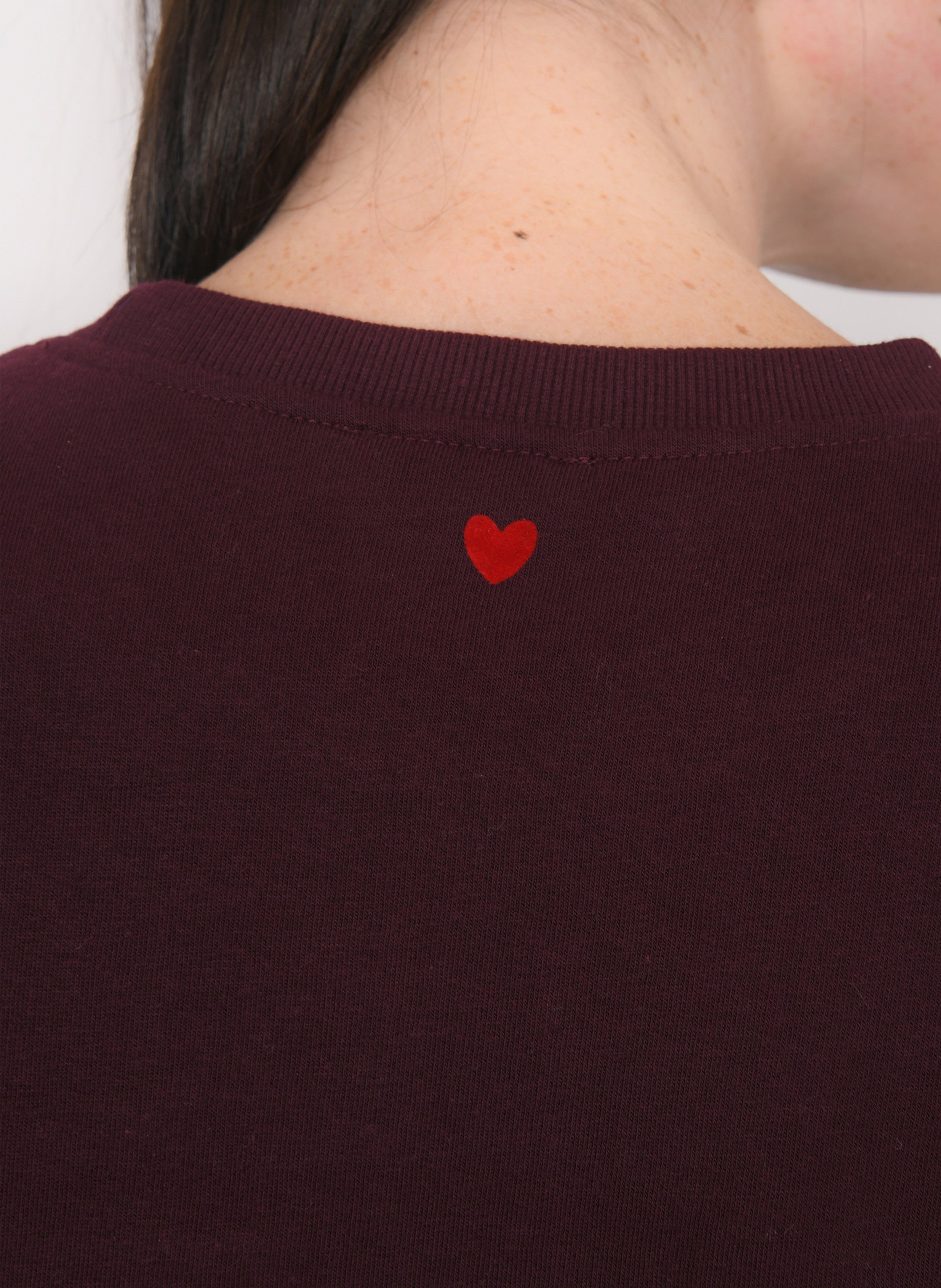 Sweat col rond en coton mélangé KOOKAI Rouge