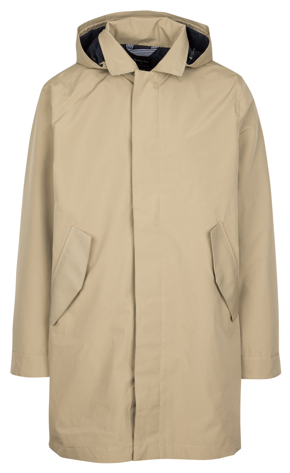 Long waterproof straight parka ARMOR LUX Beige