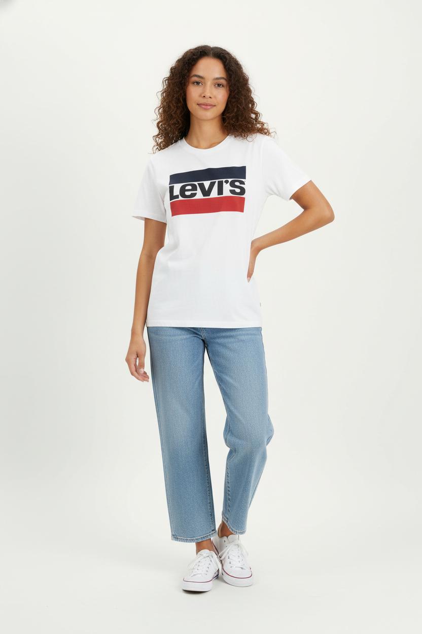 Tommy Badge T-shirt LEVI'S - Seconde main White